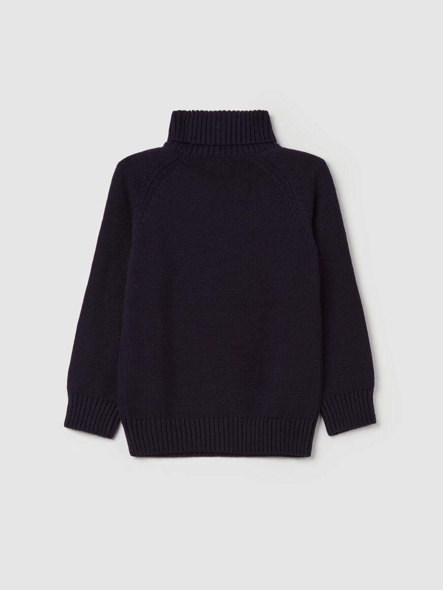 Knitted pullover with high neck_1