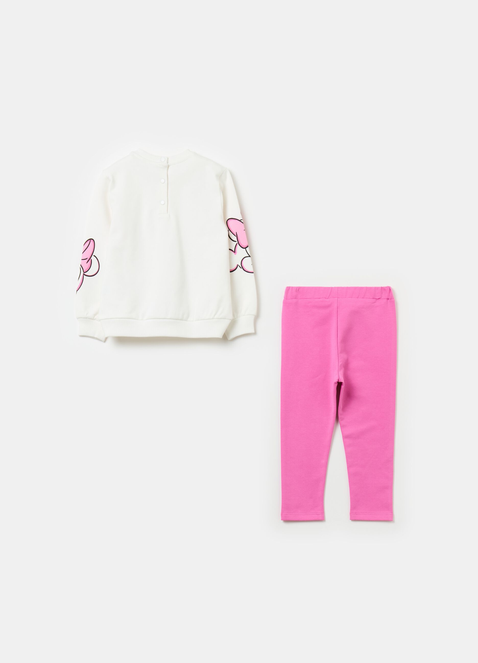 Fleece jogging set with Minnie Mouse print