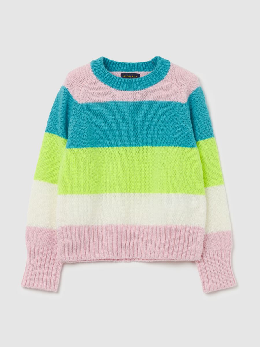 Pullover with striped pattern_0