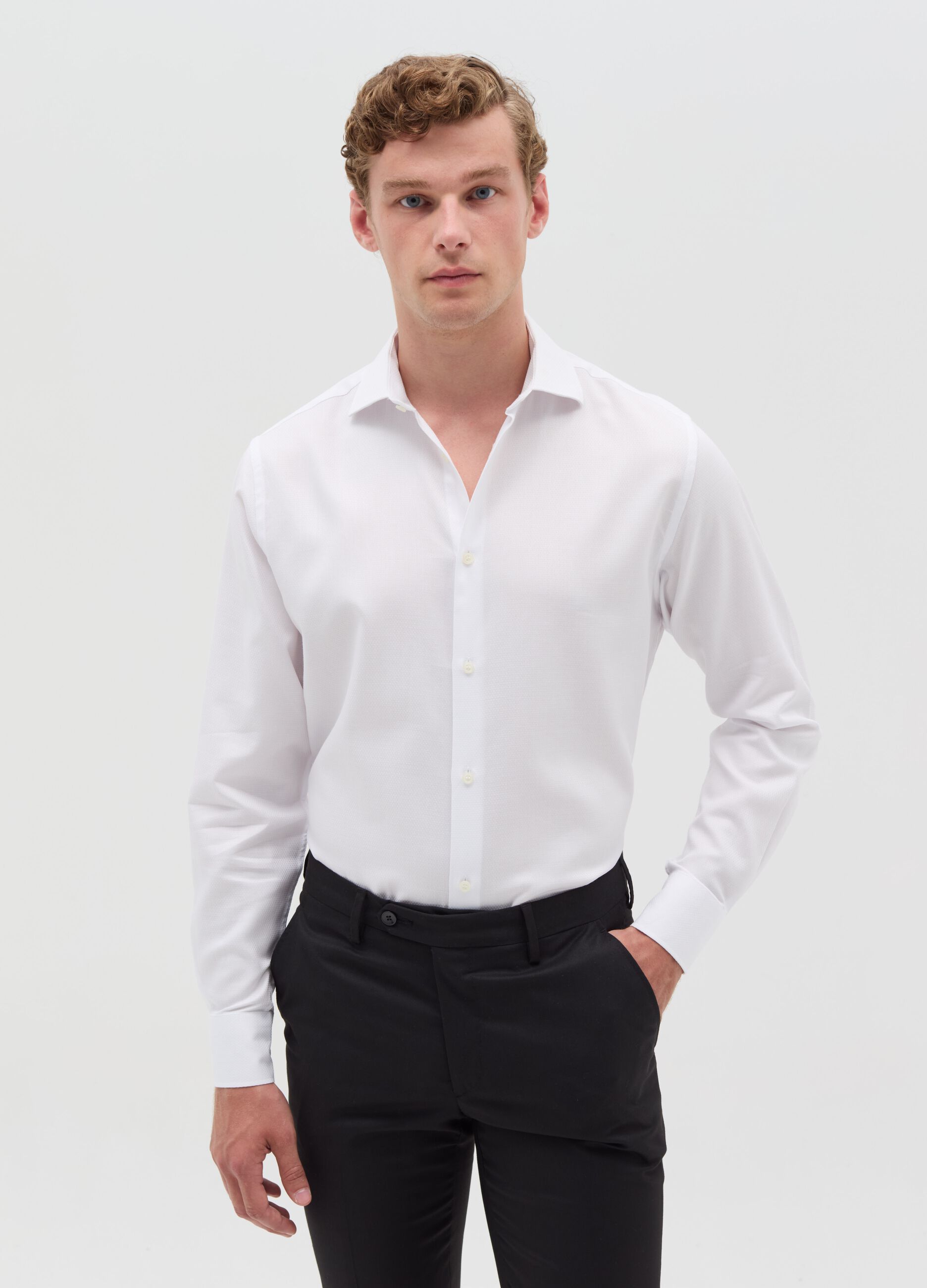 Regular-fit easy-iron shirt