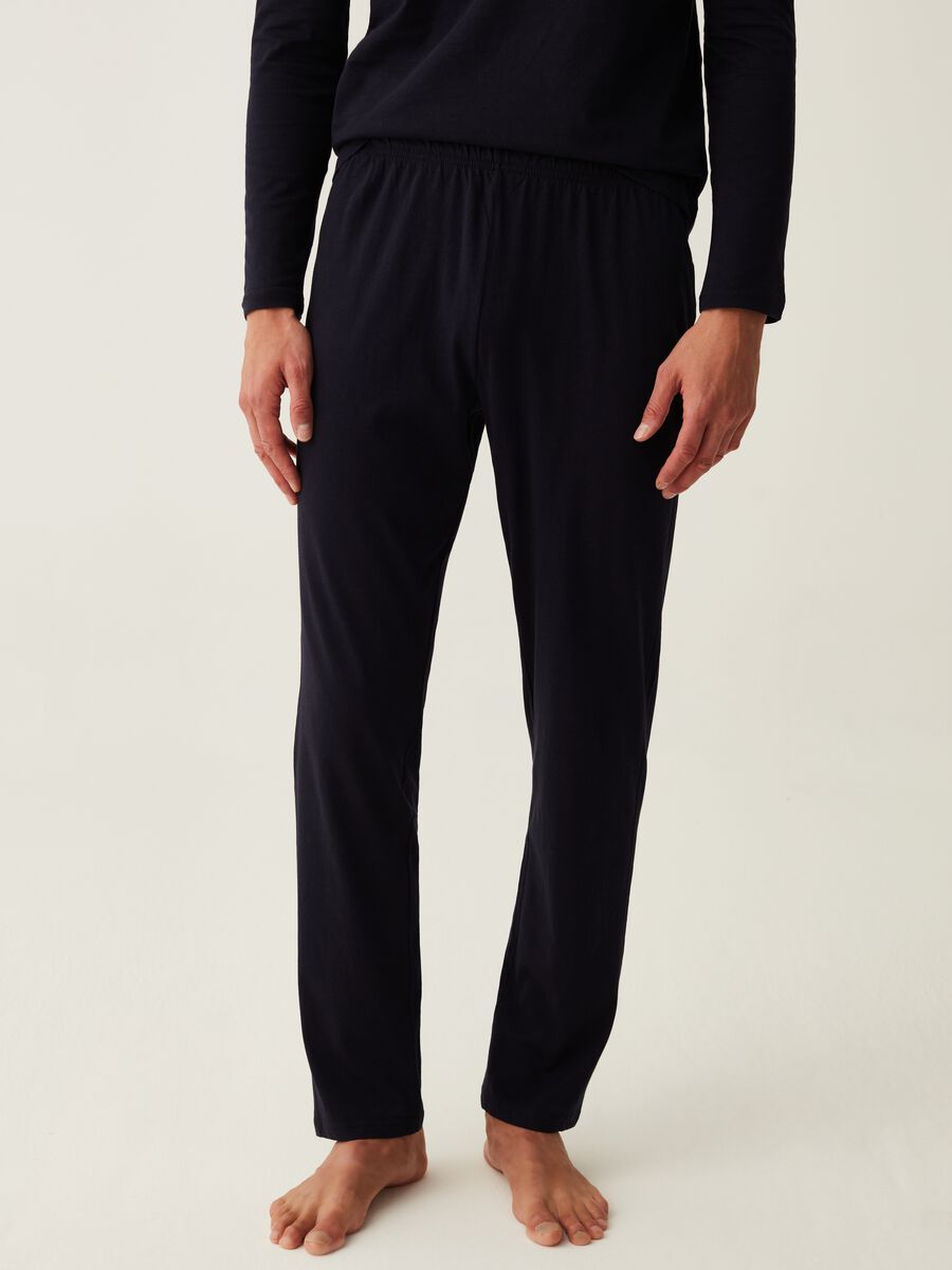 Full-length pyjamas with round neck_3