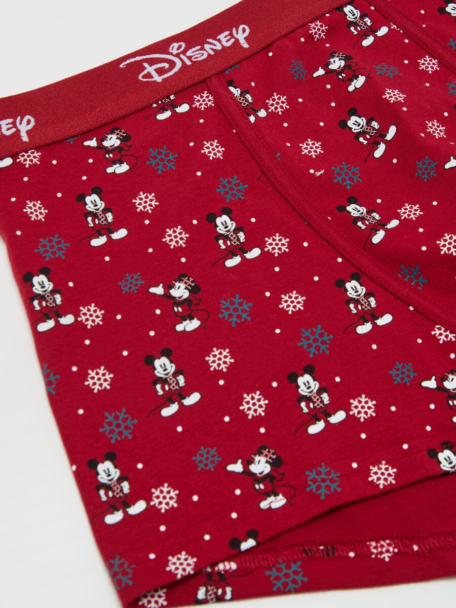 Boxer shorts with all-over Christmas Mickey mouse print_1