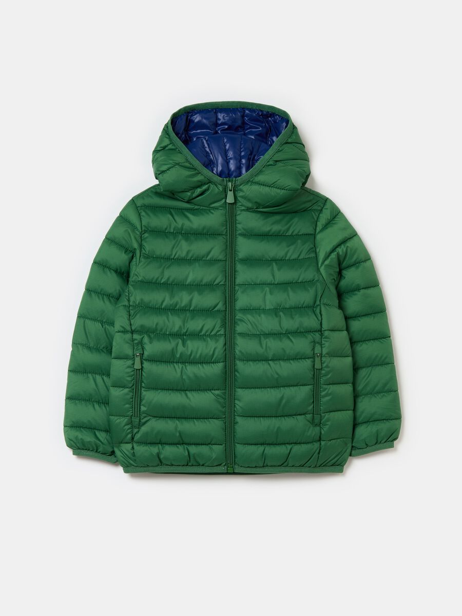 Ultralight down jacket with ripstop weave_0