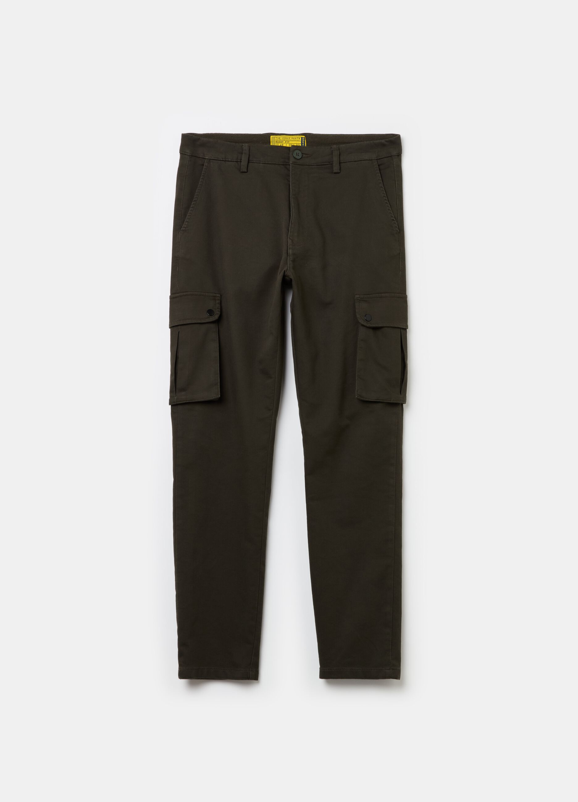 Cargo trousers in stretch cotton