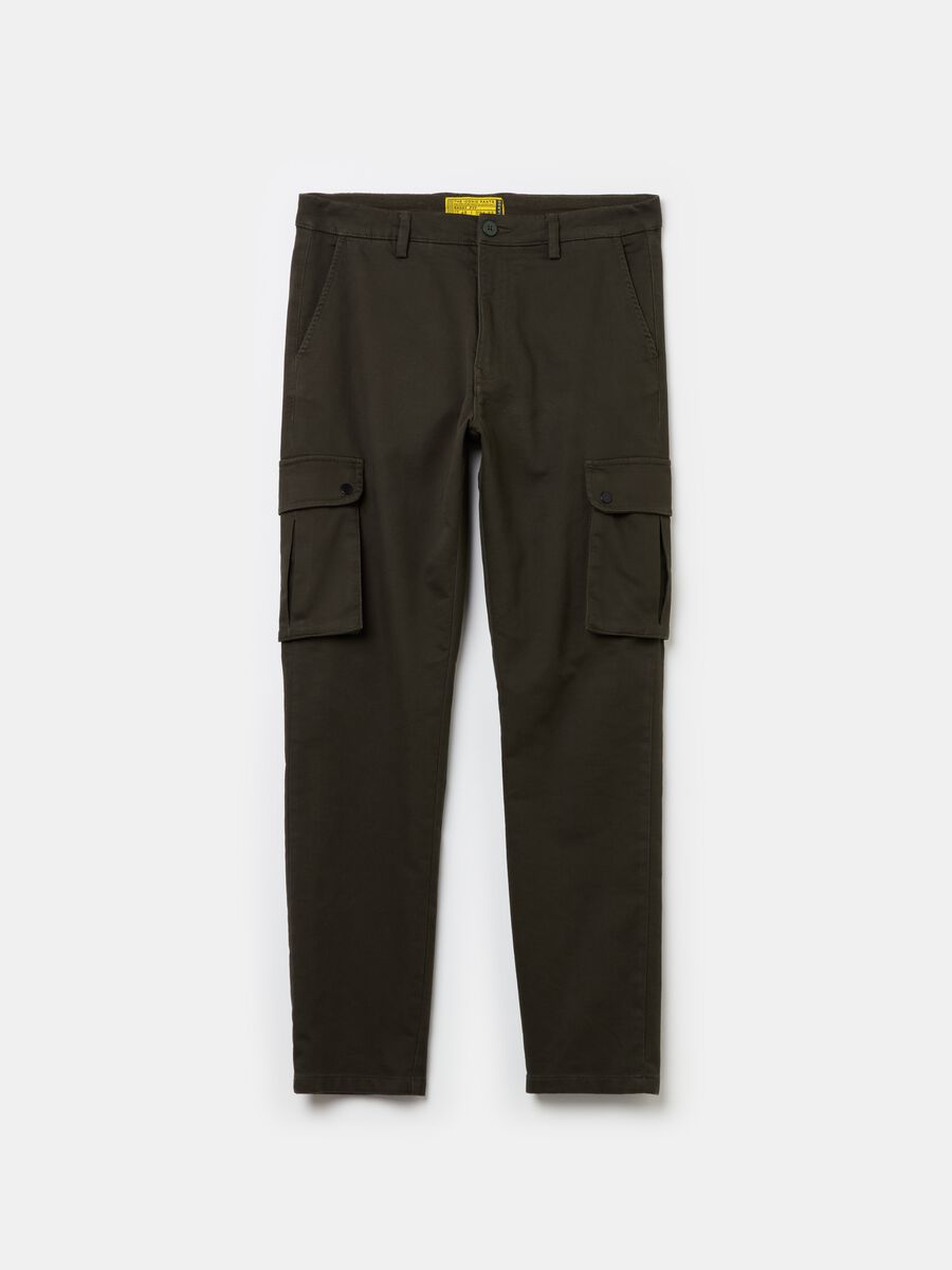 Cargo trousers in stretch cotton_4