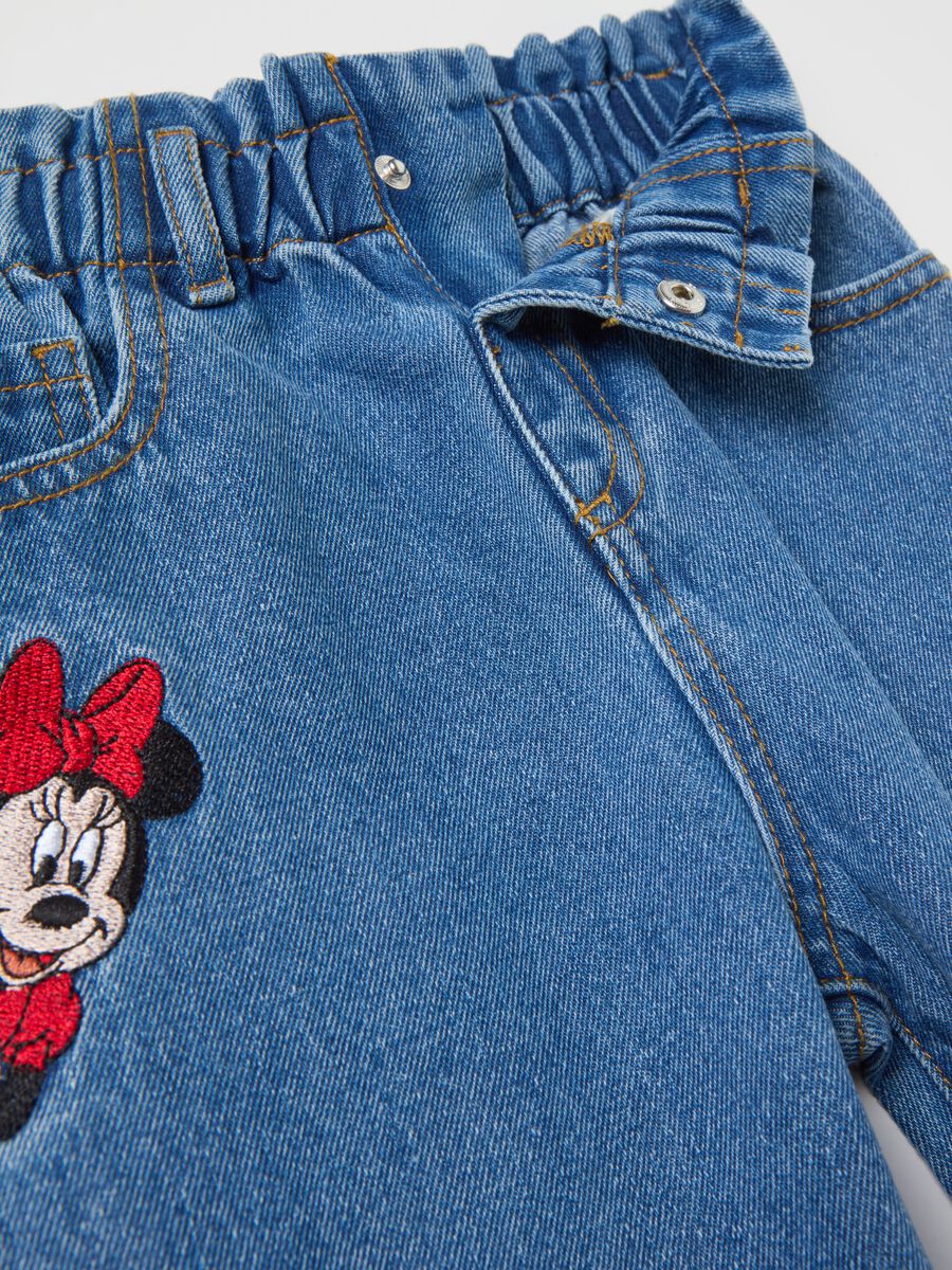 Wide-leg jeans with Minnie and Mickey Mouse embroidery_2