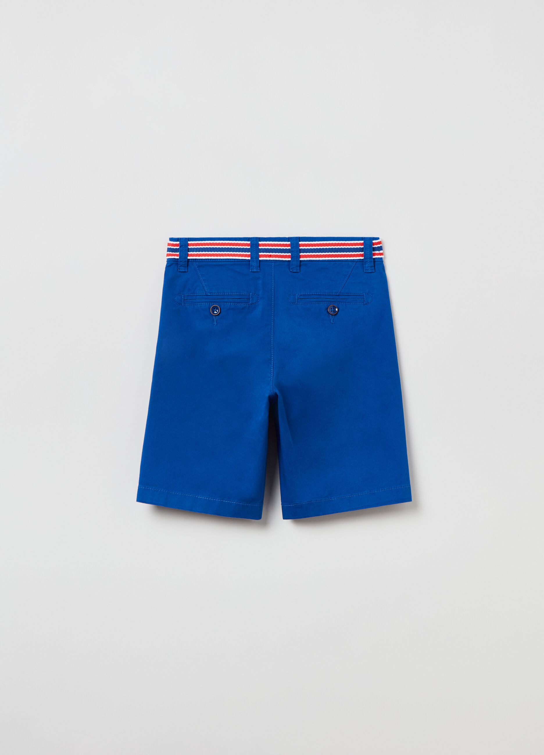 Chino shorts with belt