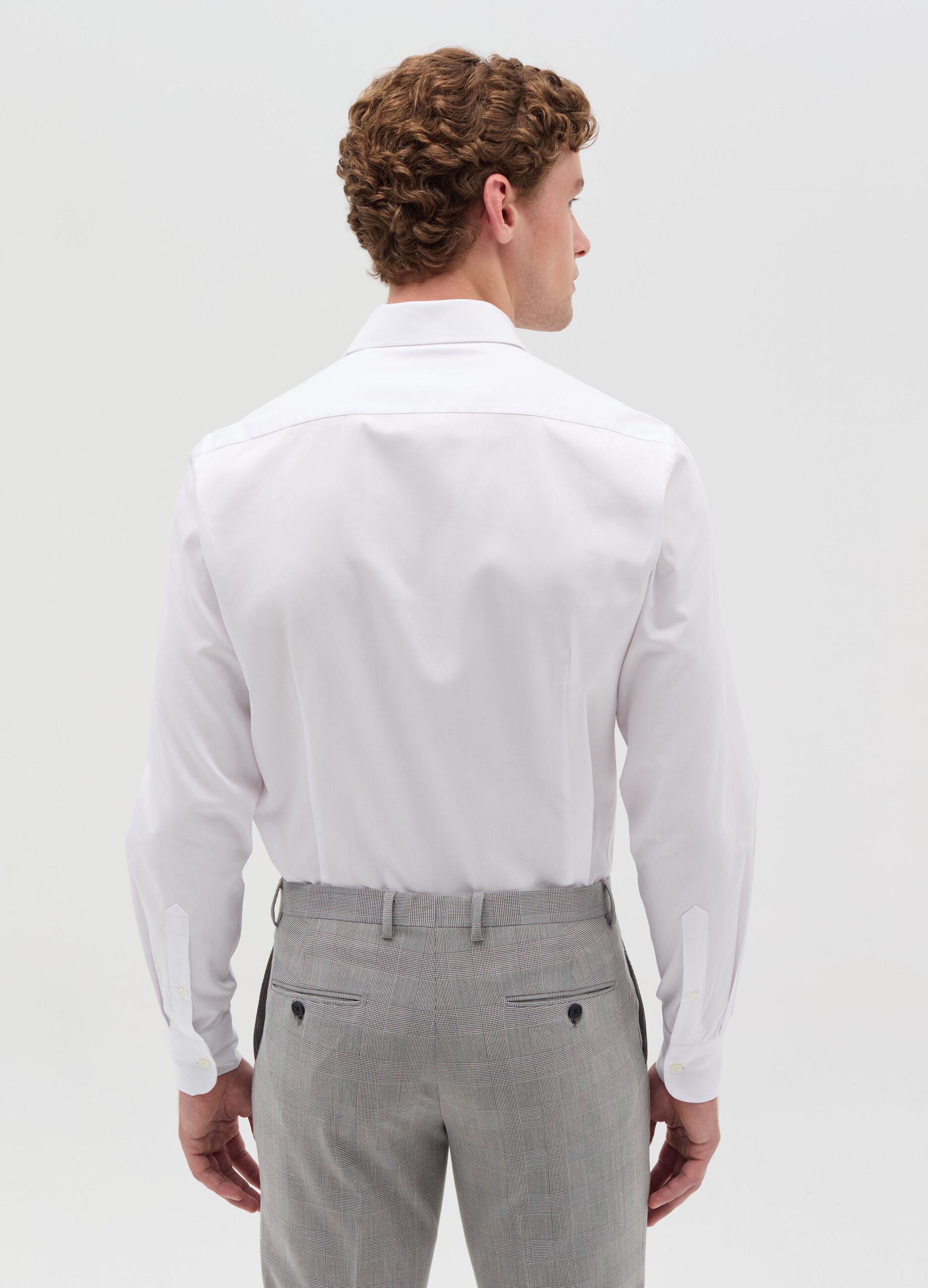 Slim-fit easy-iron shirt