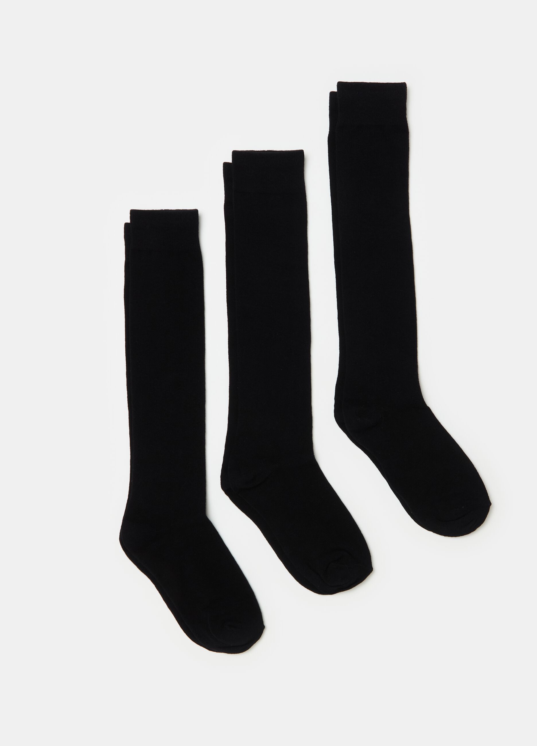 Three-pair pack socks in organic cotton