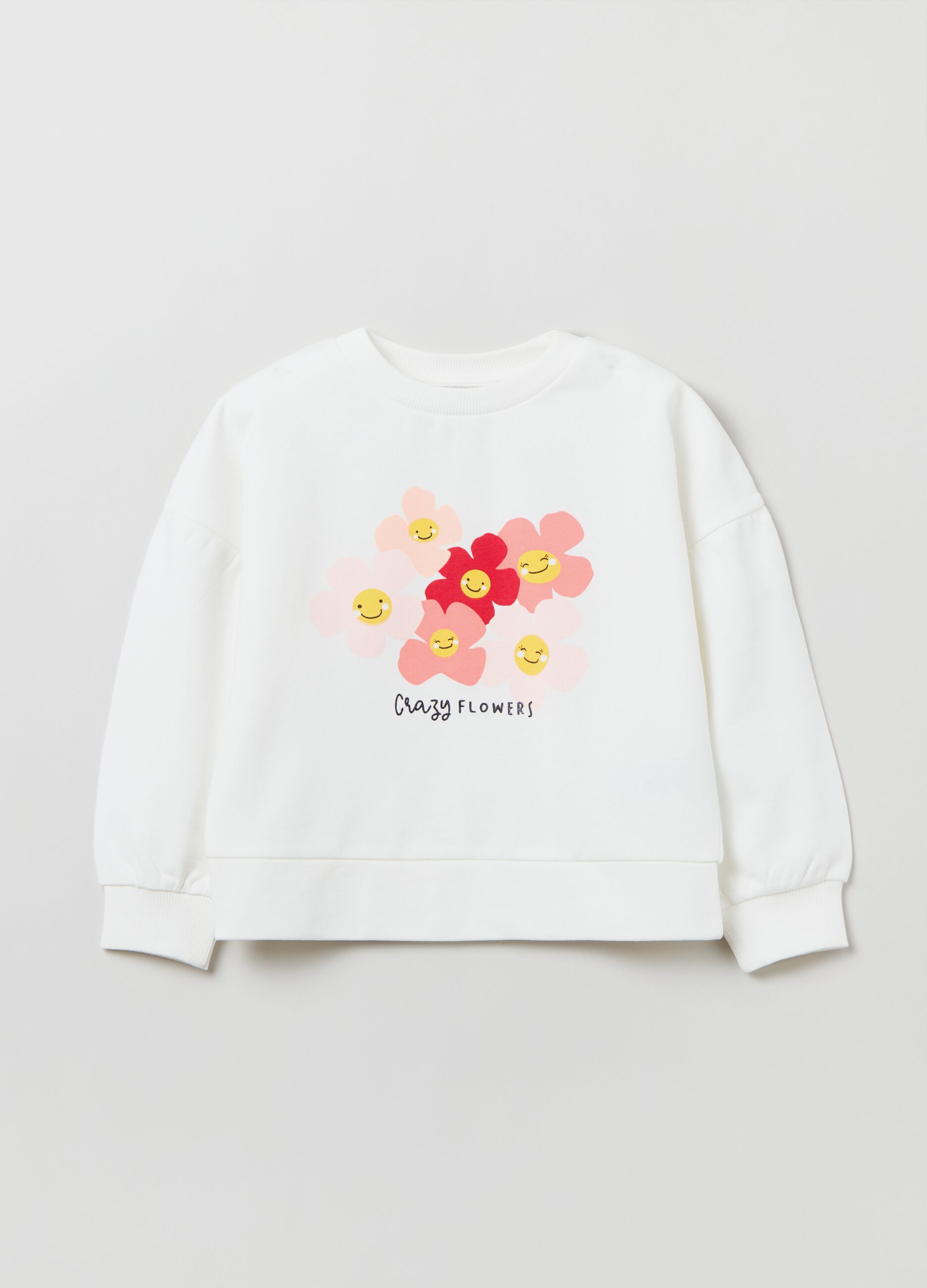 French terry sweatshirt with print