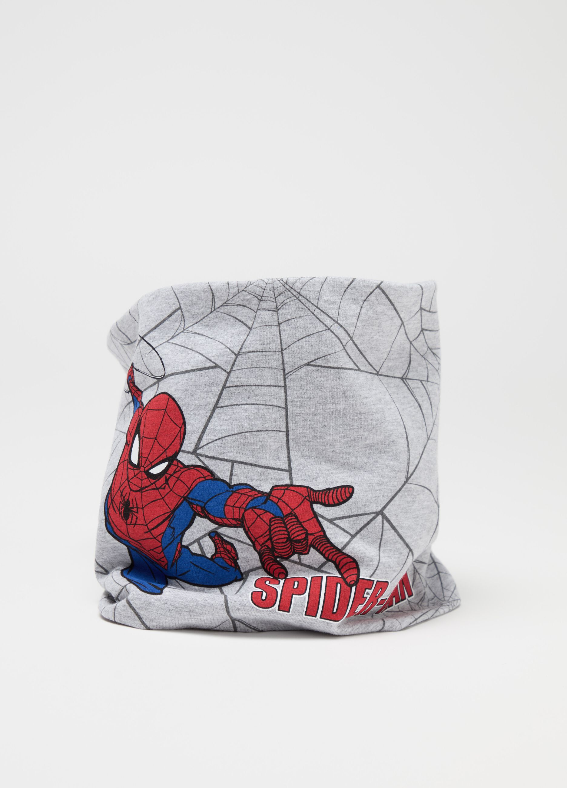 Neck warmer in jersey with Spider-Man print