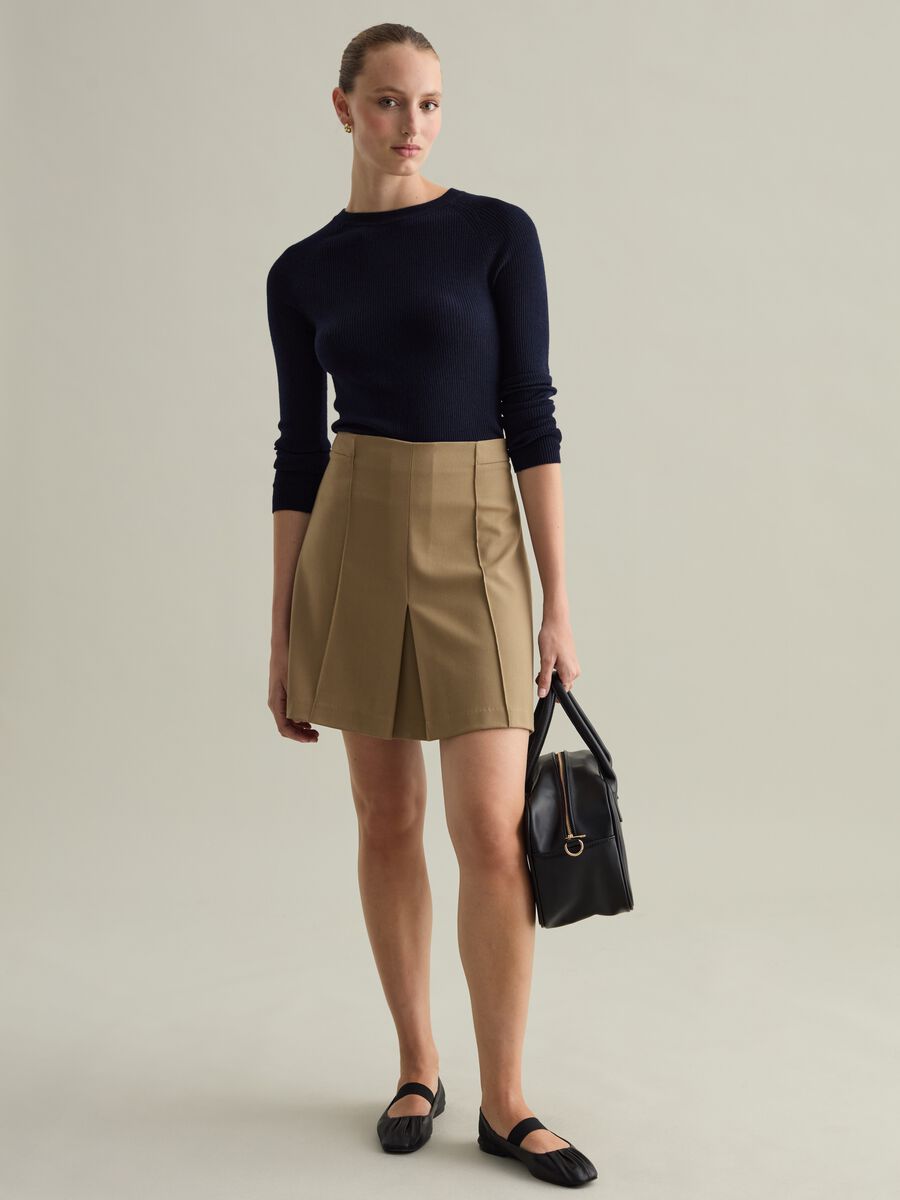 Contemporary pleated miniskirt_0