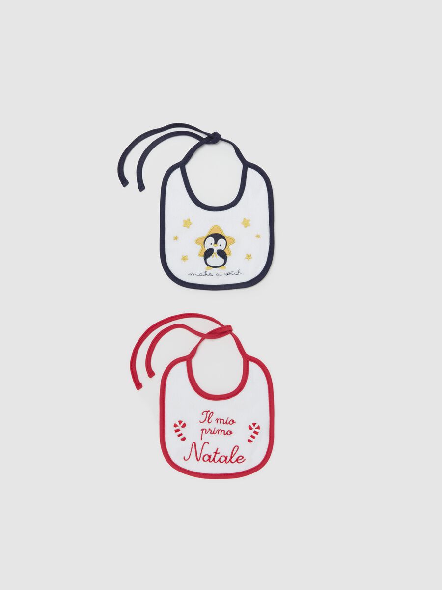 Two-pack "Il mio primo Natale" bibs_0