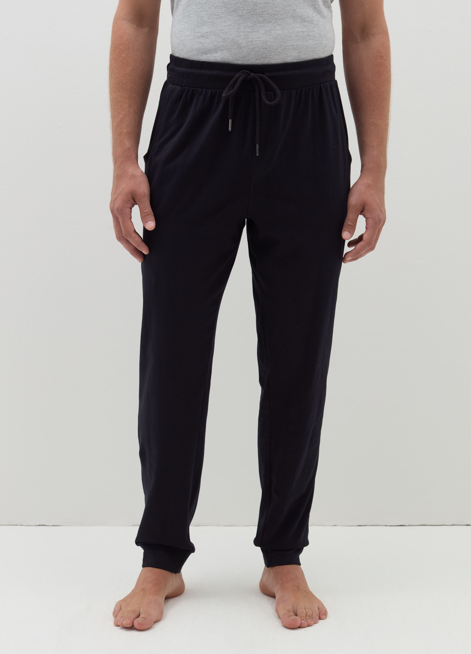 Pyjama trousers with drawstring