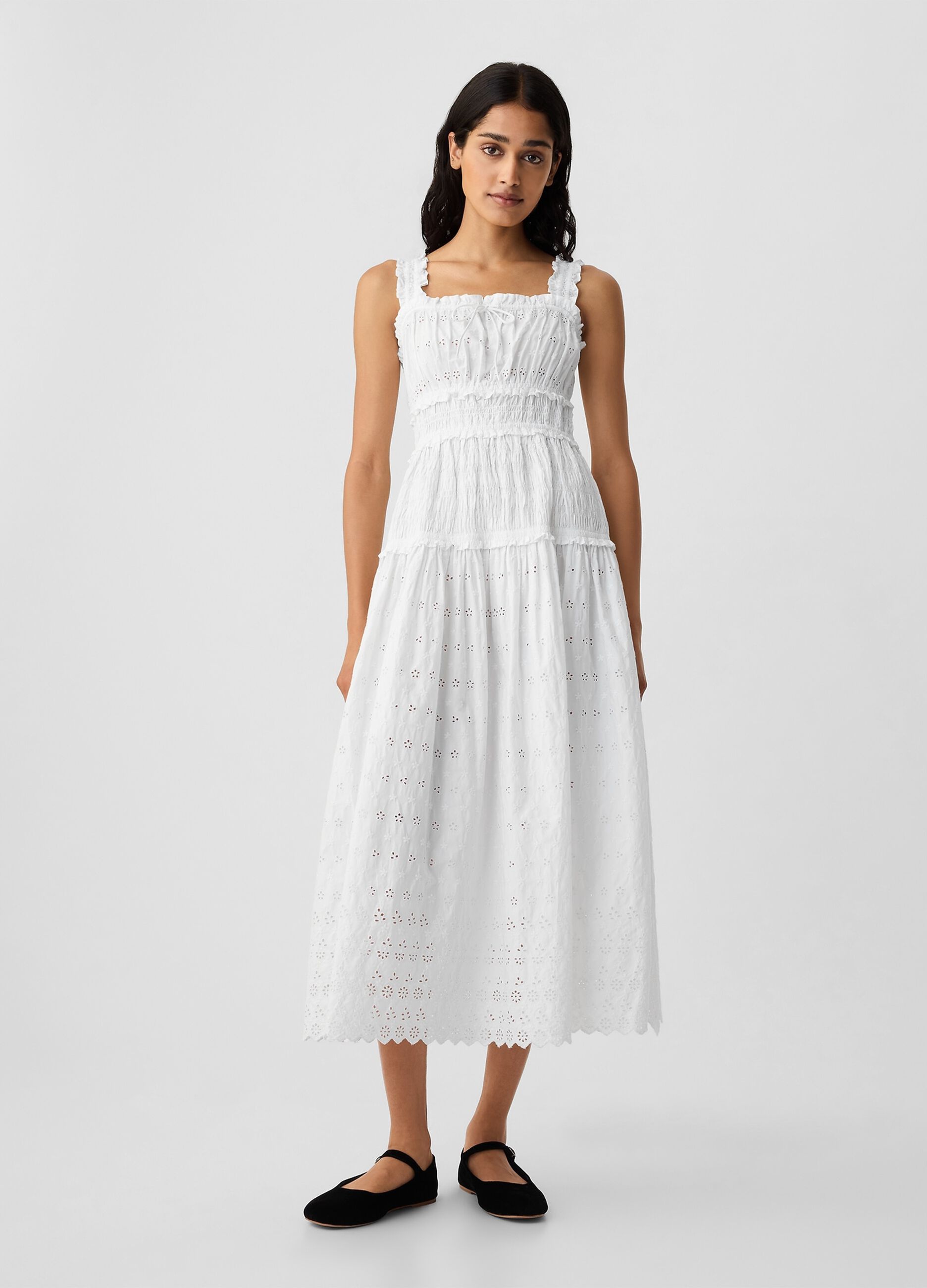 GAP for DÔEN midi dress in broderie anglaise