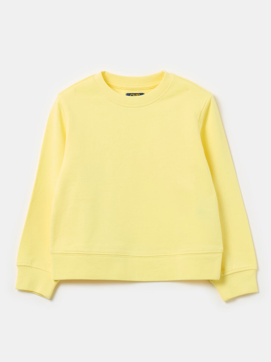 Solid colour sweatshirt in French terry_0