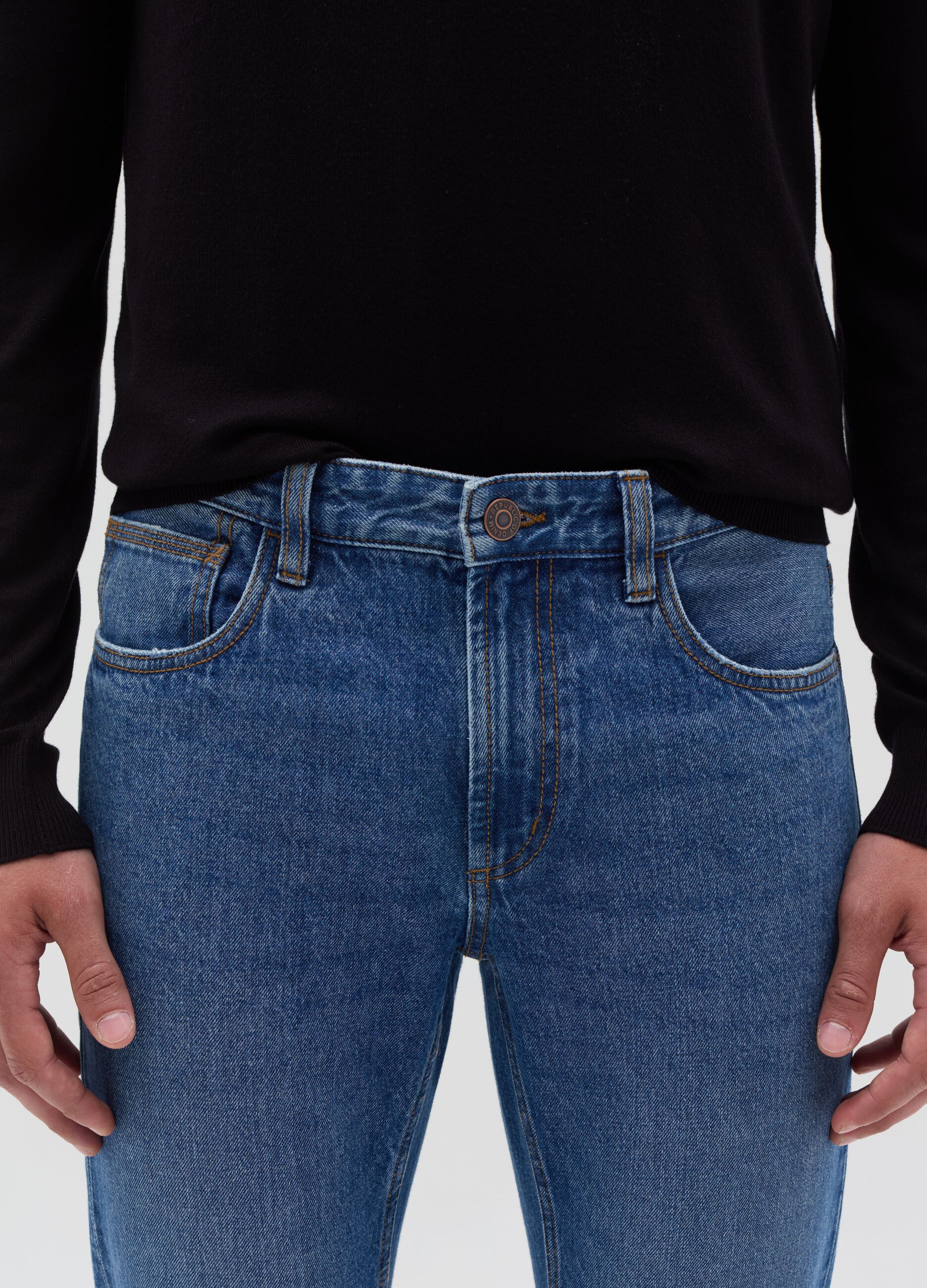 Regular-fit jeans with five pockets