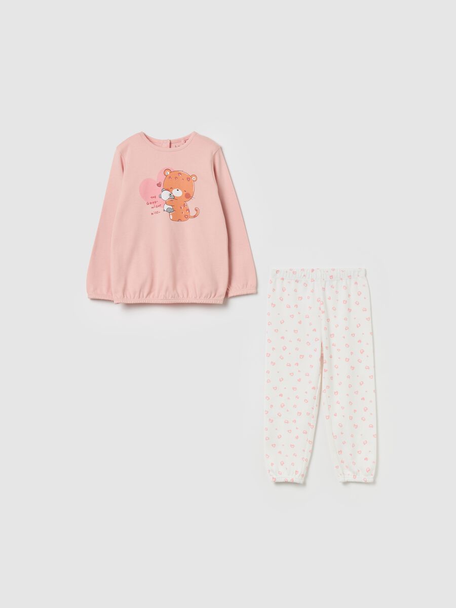 Organic cotton pyjamas with print_0