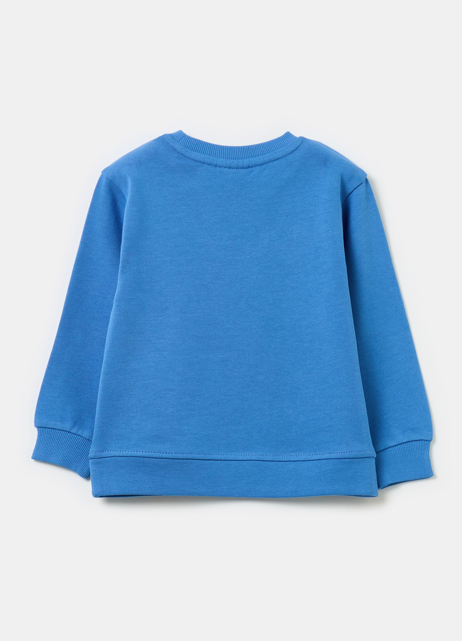 Solid colour sweatshirt in French terry