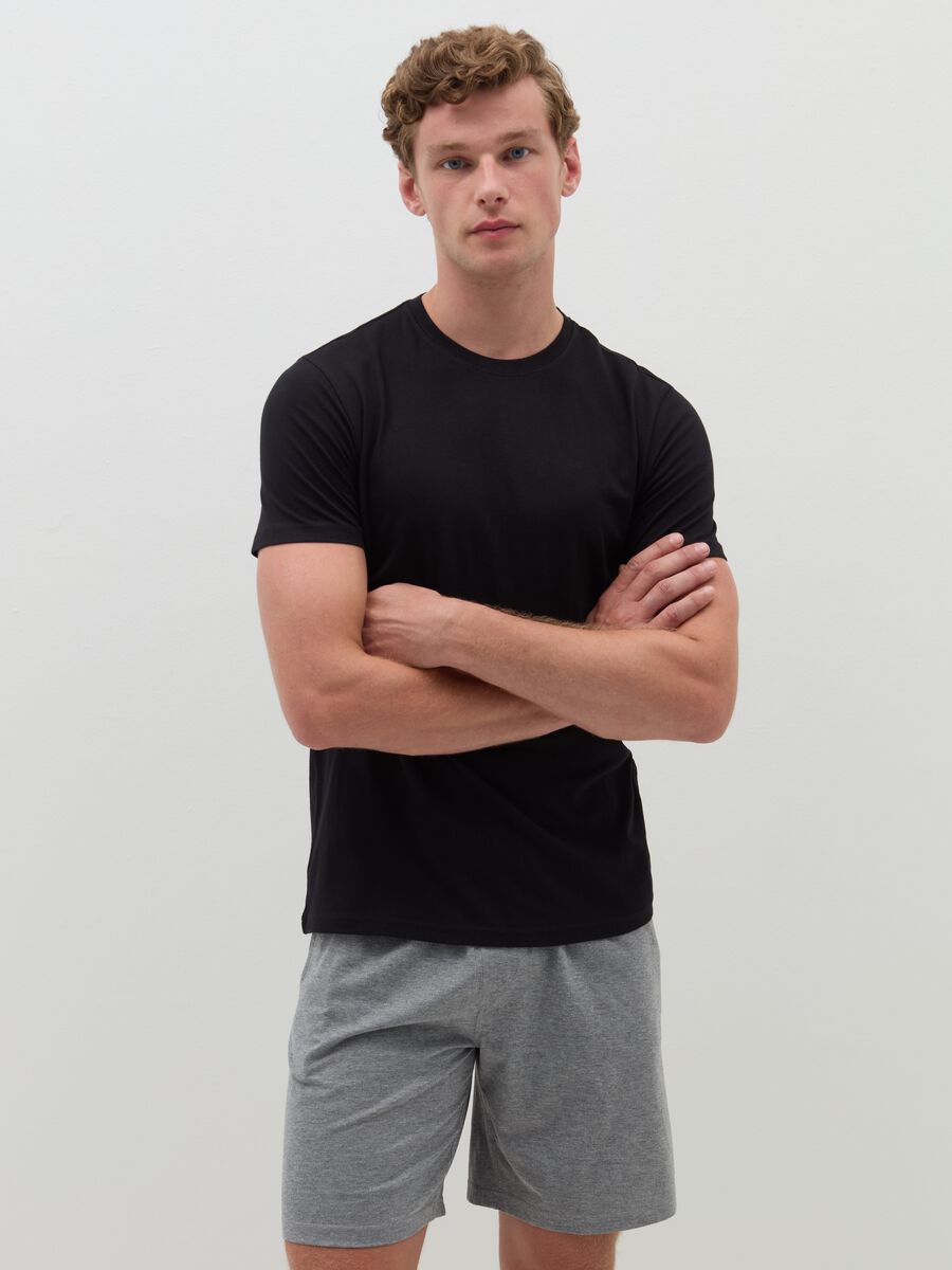 Organic cotton undershirt with round neck_0