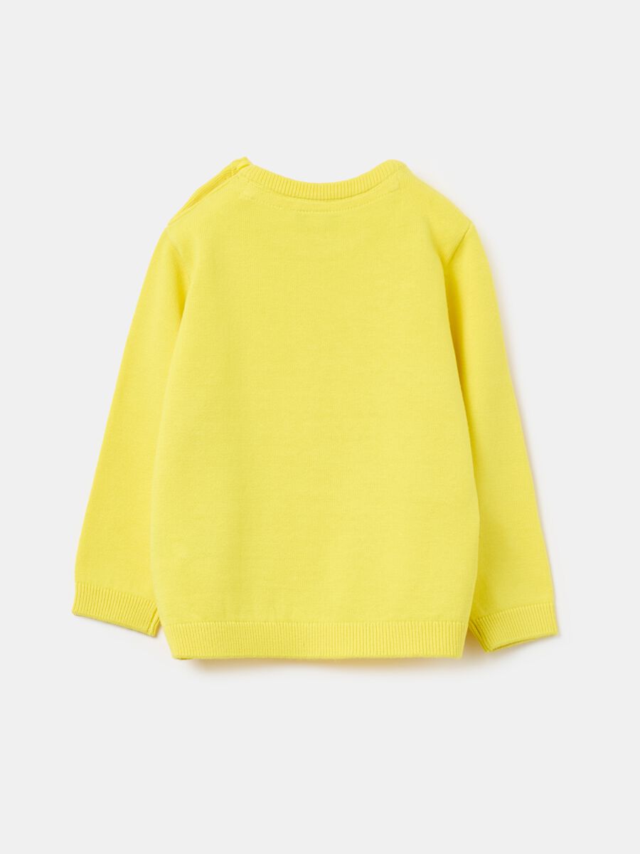 Solid colour cotton pullover_1