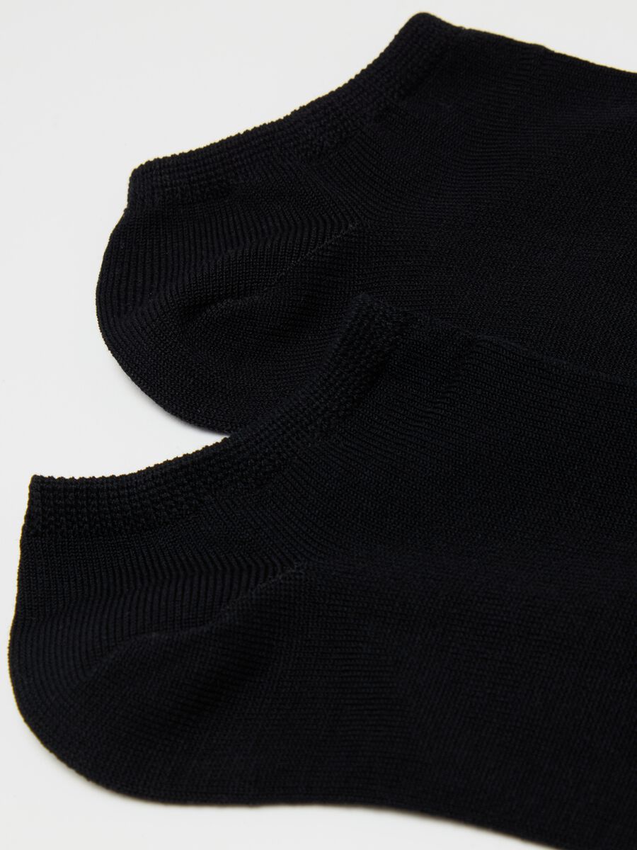 Two-pair pack ankle socks in organic cotton_1