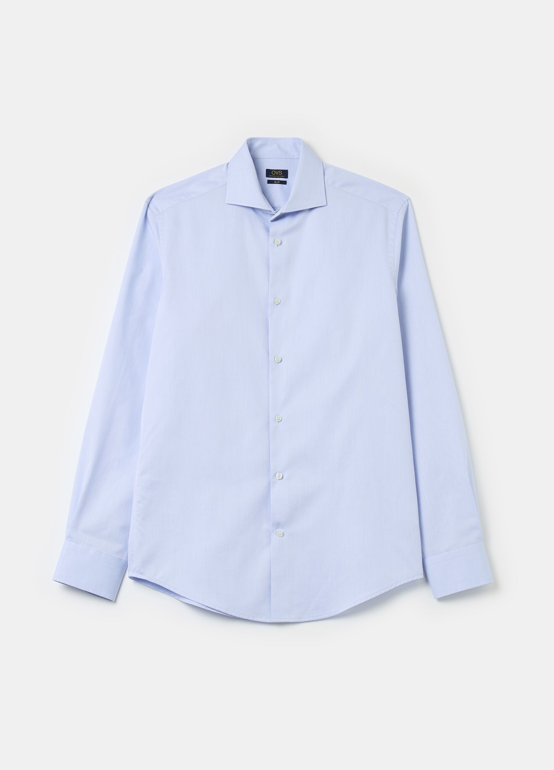 Slim-fit shirt in cotton