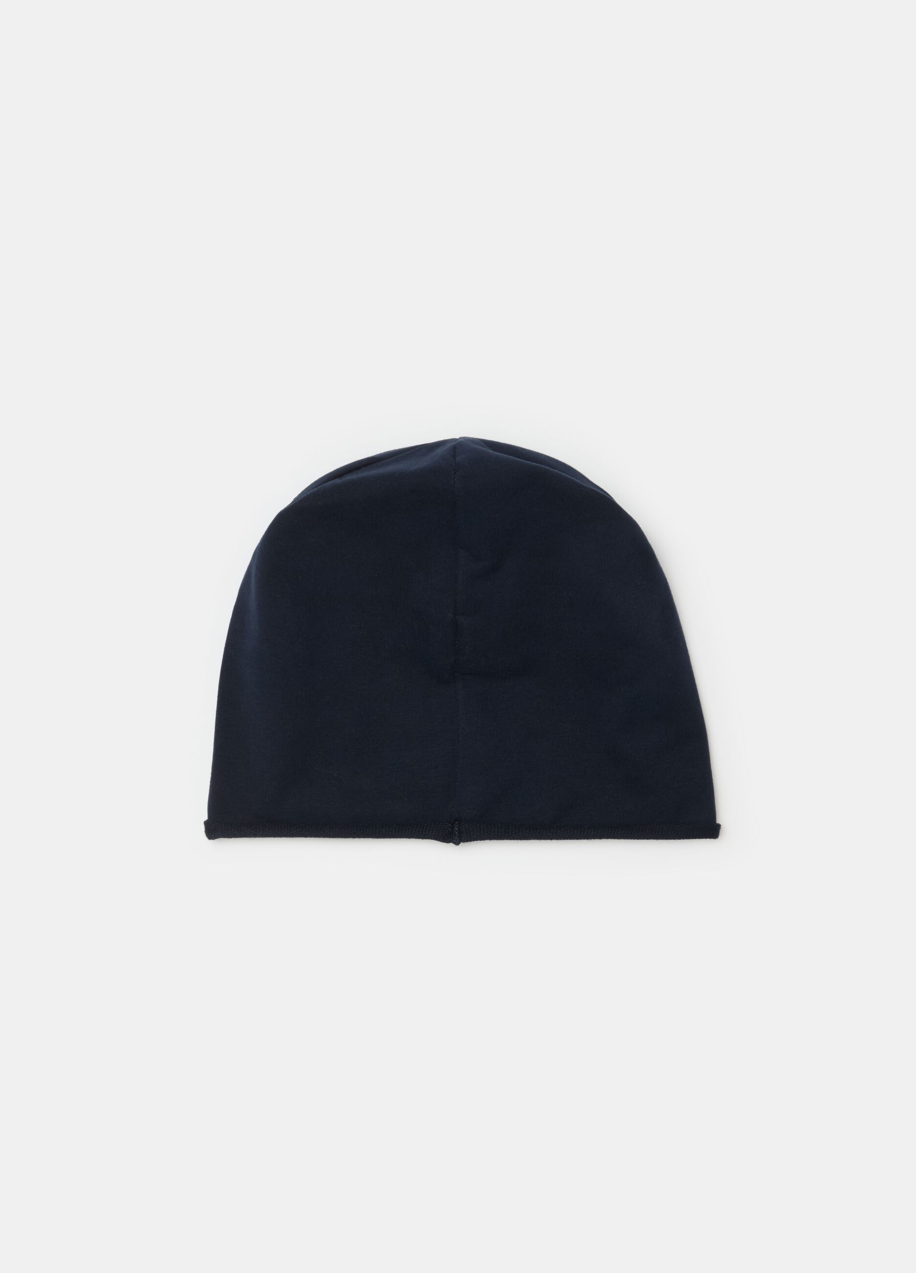 Solid colour hat in French terry