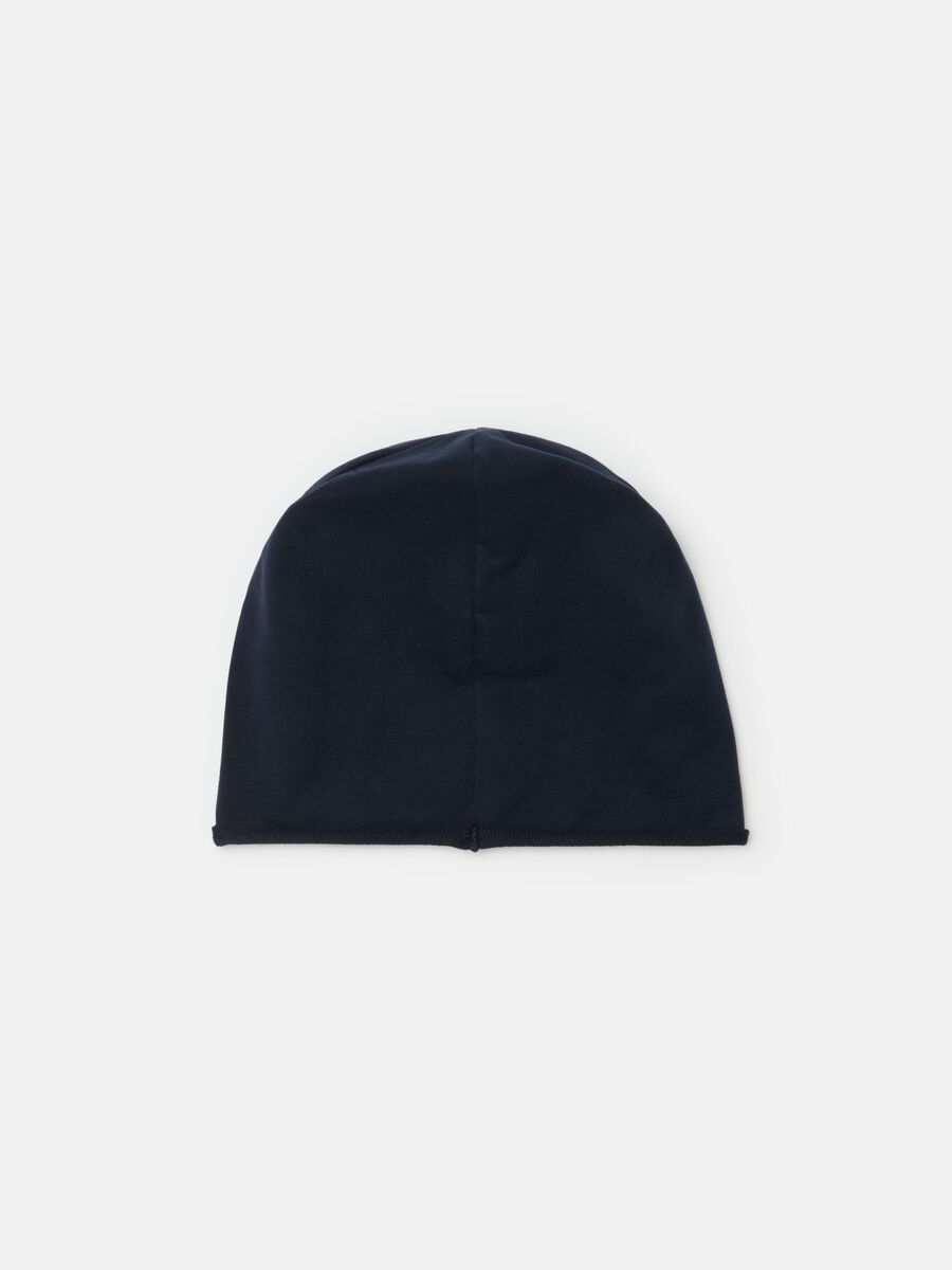 Solid colour hat in French terry_1