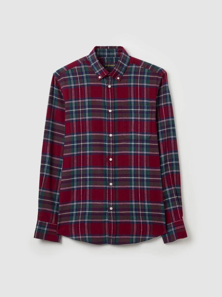 Chequered flannel shirt with pocket_4