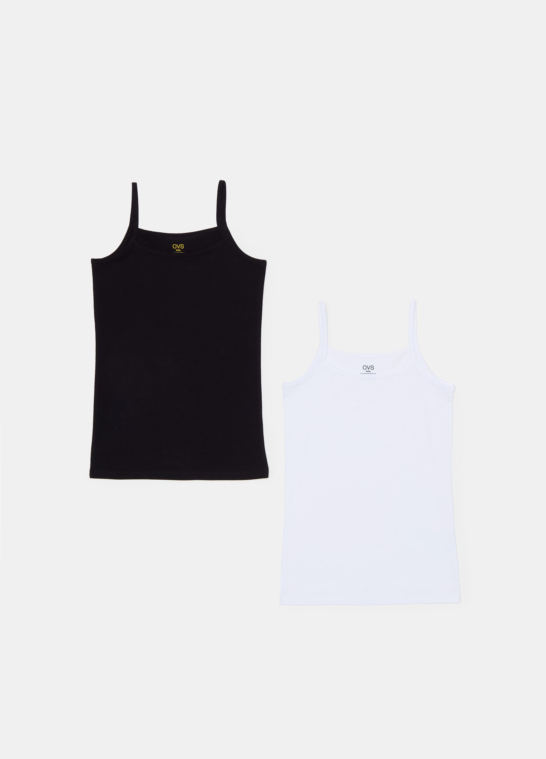 Two-pack organic cotton vests