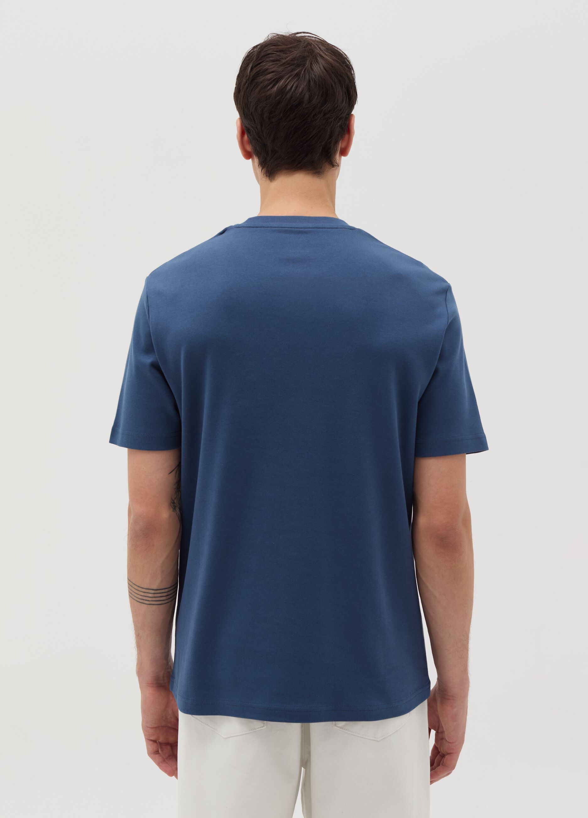 Interlock cotton T-shirt