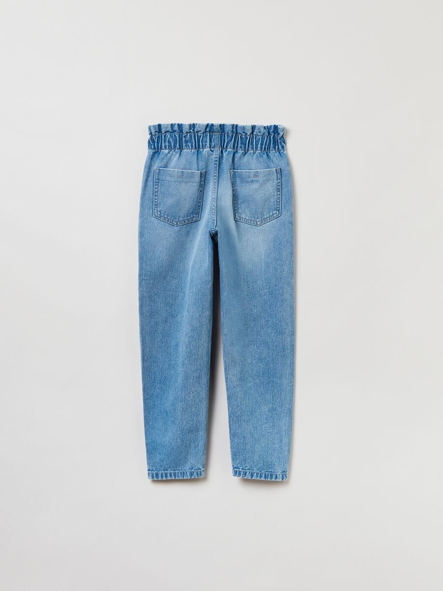 Paper bag jeans with pockets_2