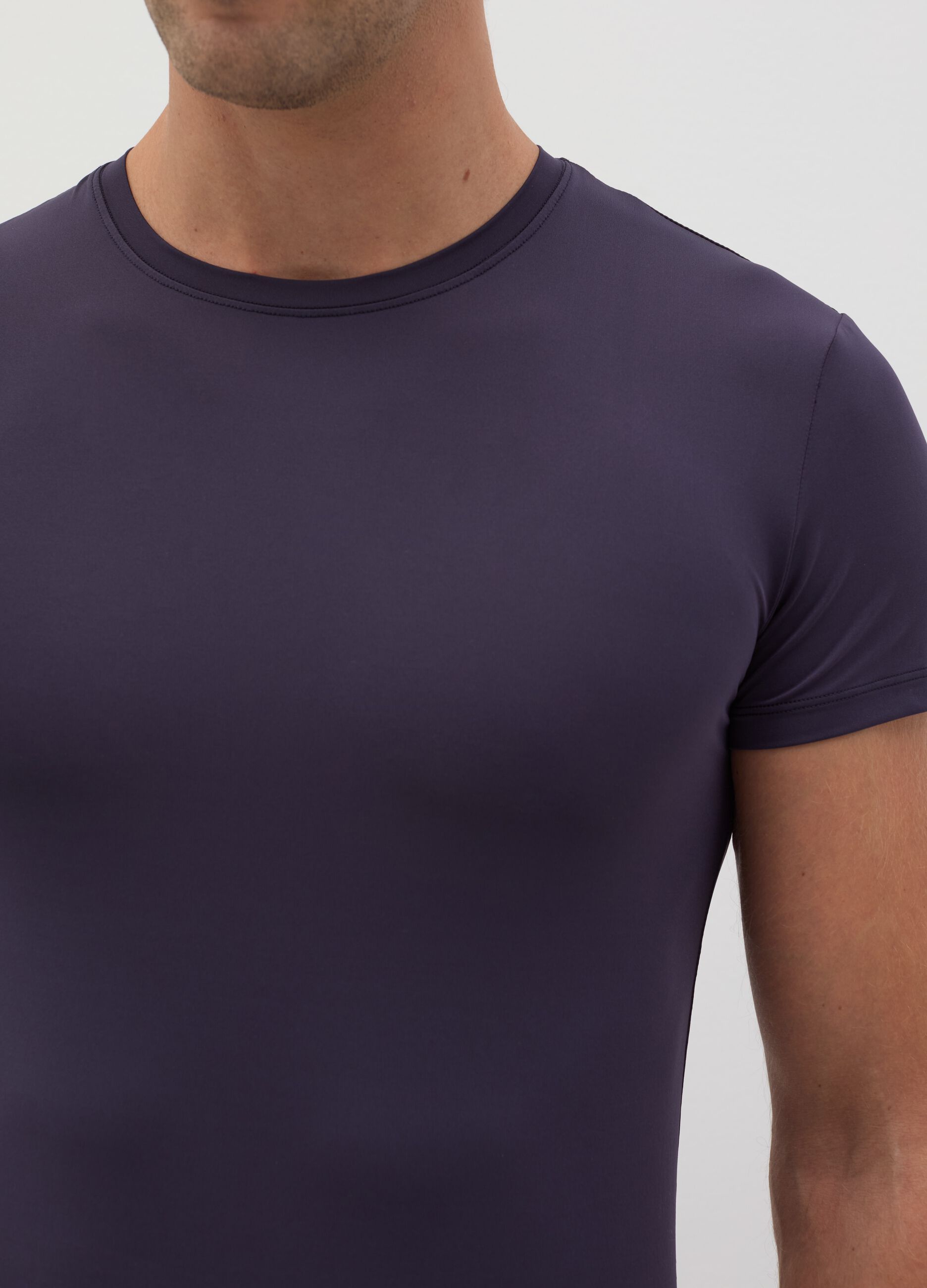 T-shirt intima in microfibra stretch