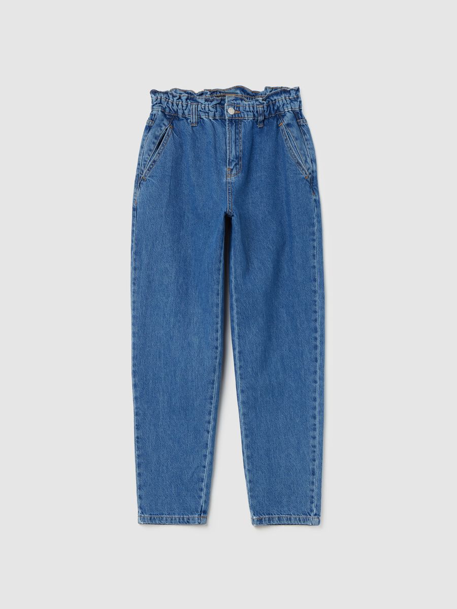 Paper bag jeans with pockets_4