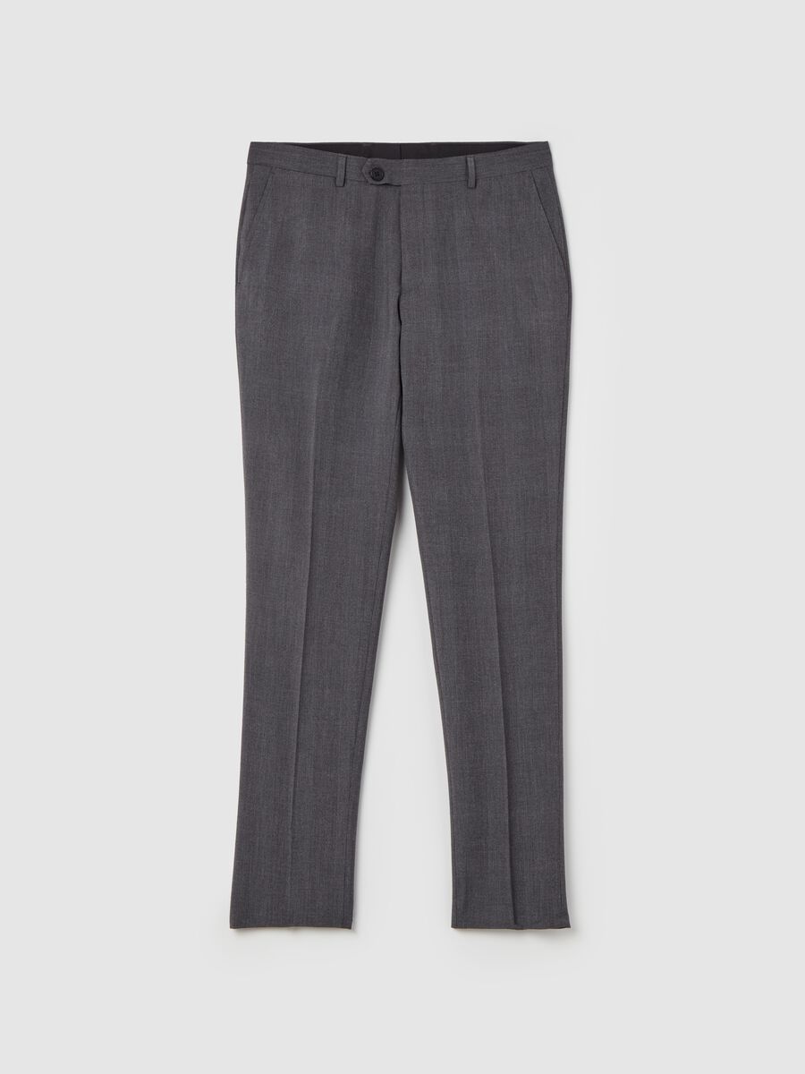 Mélange easy-fit trousers_0