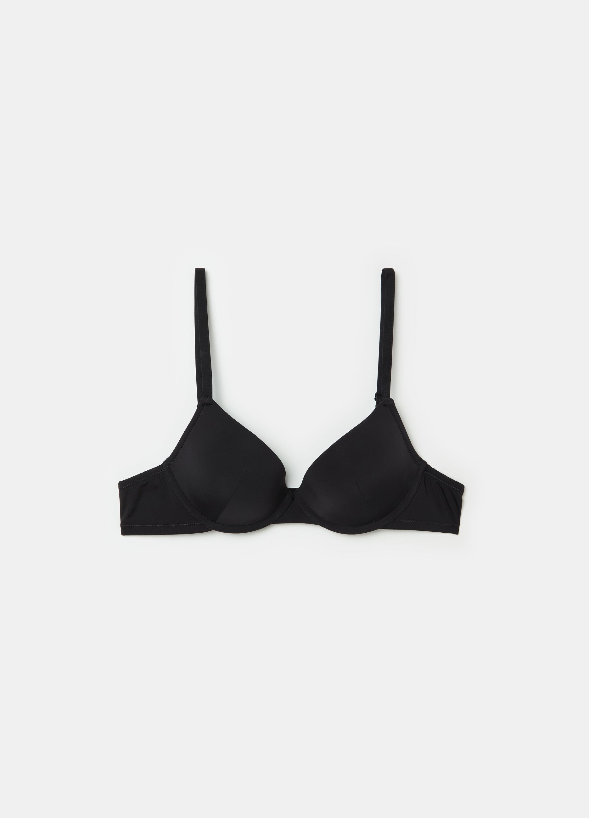 Push-up bra in microfibre