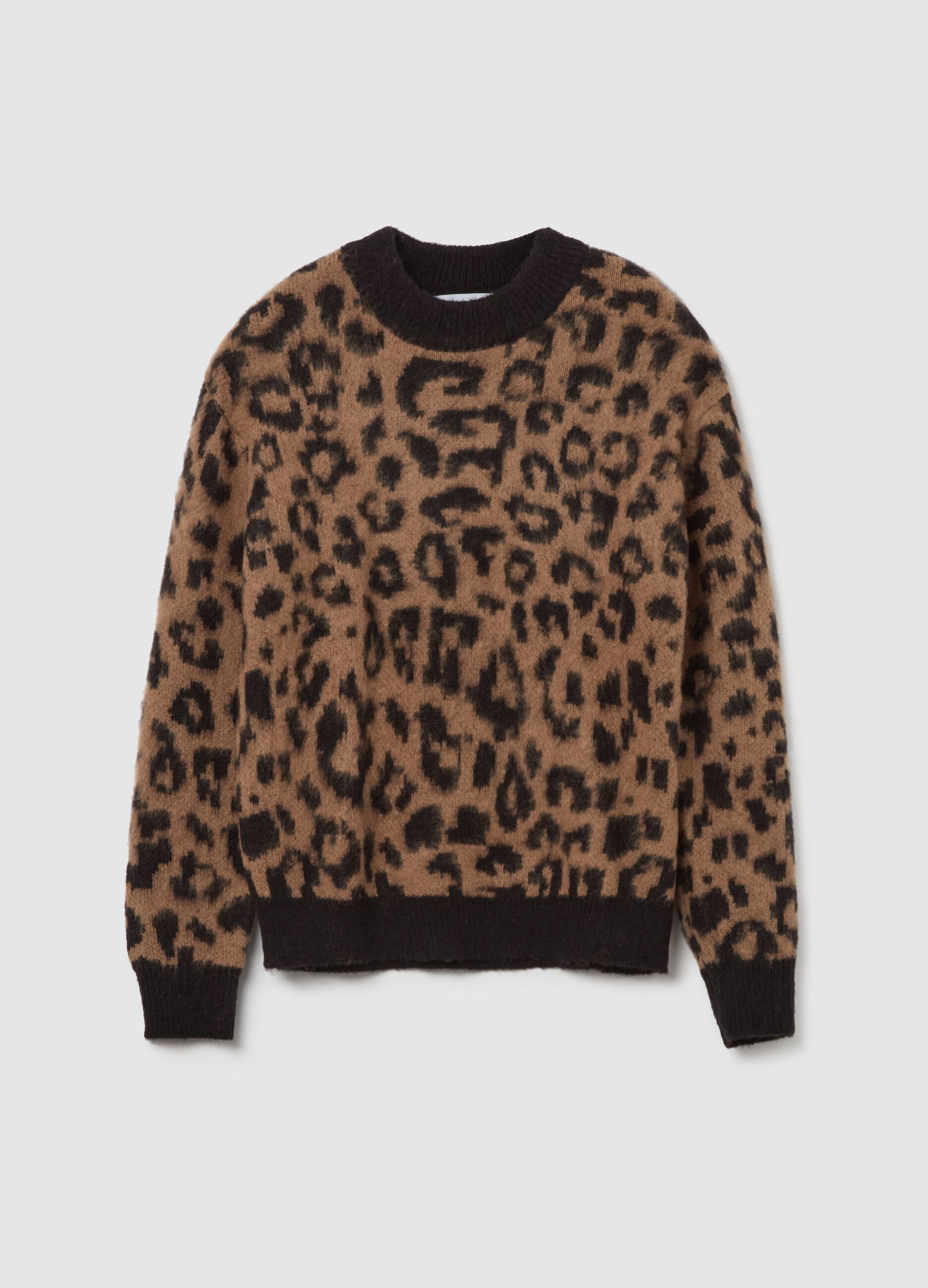 Pullover con motivo animalier