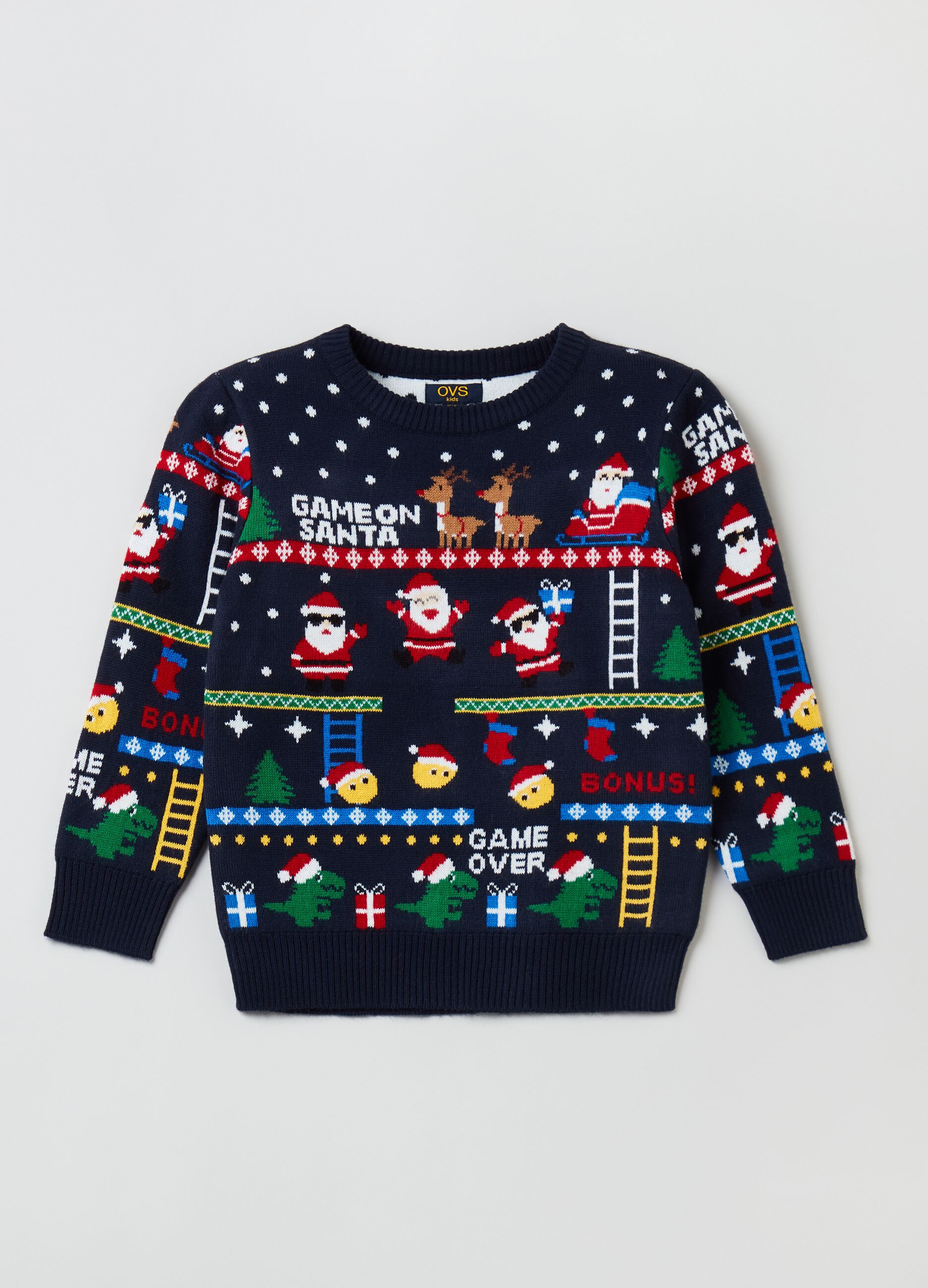 Christmas Jumper con disegni jacquard