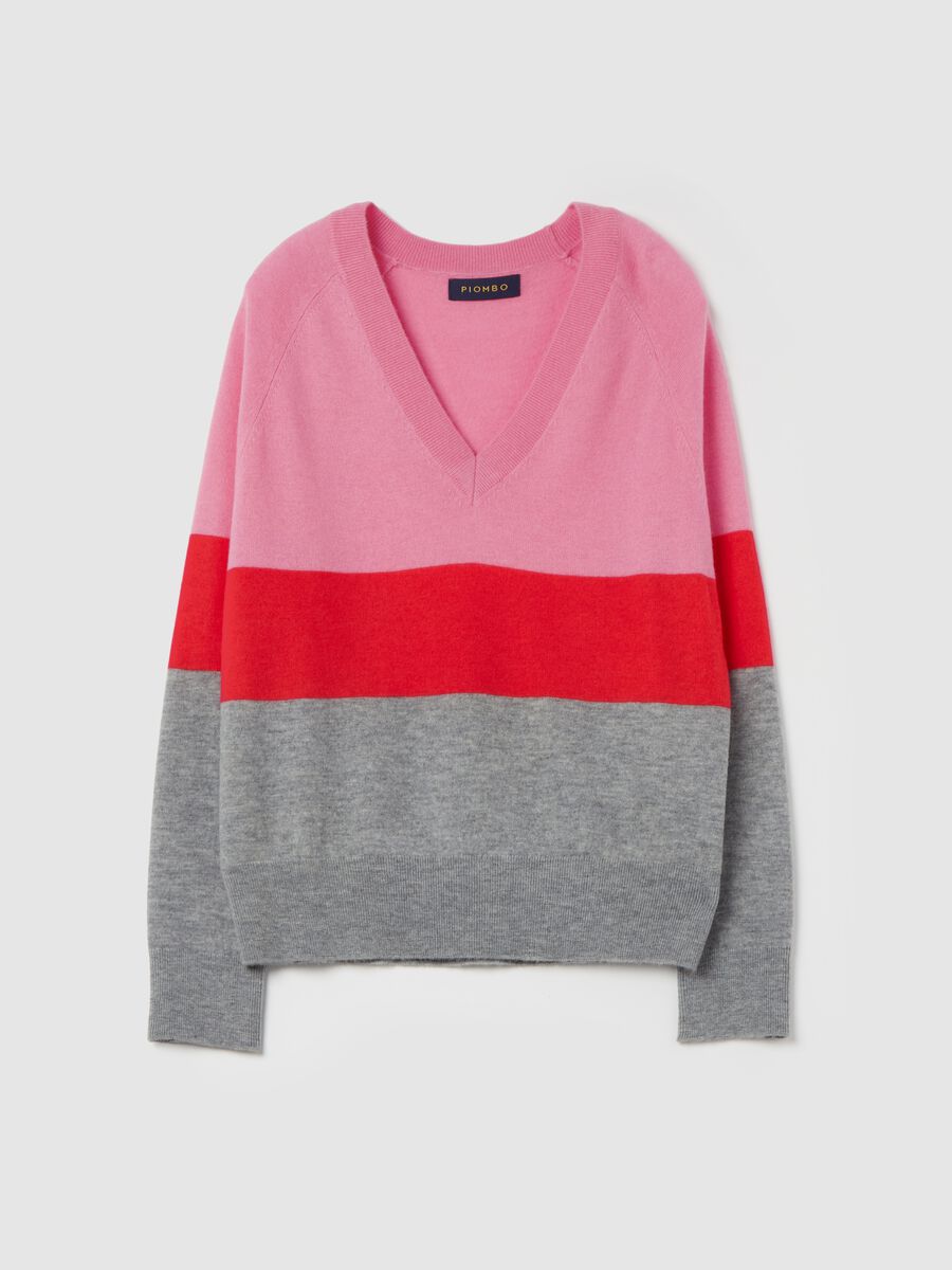 Colourblock wool pullover_4