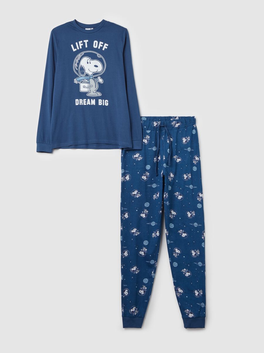 Long pyjamas with Snoopy astronaut print_4