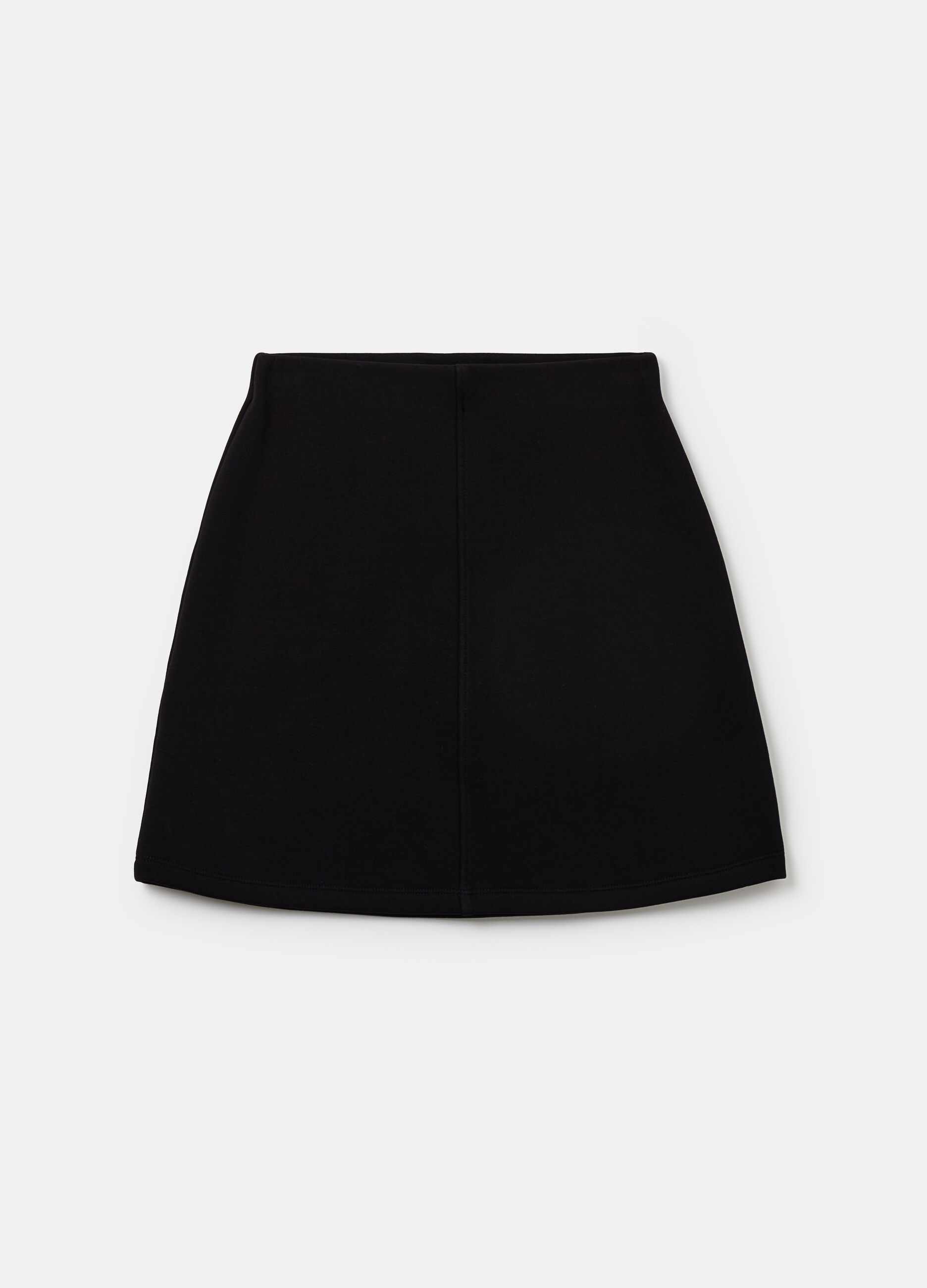 Essential high-rise miniskirt in fleece