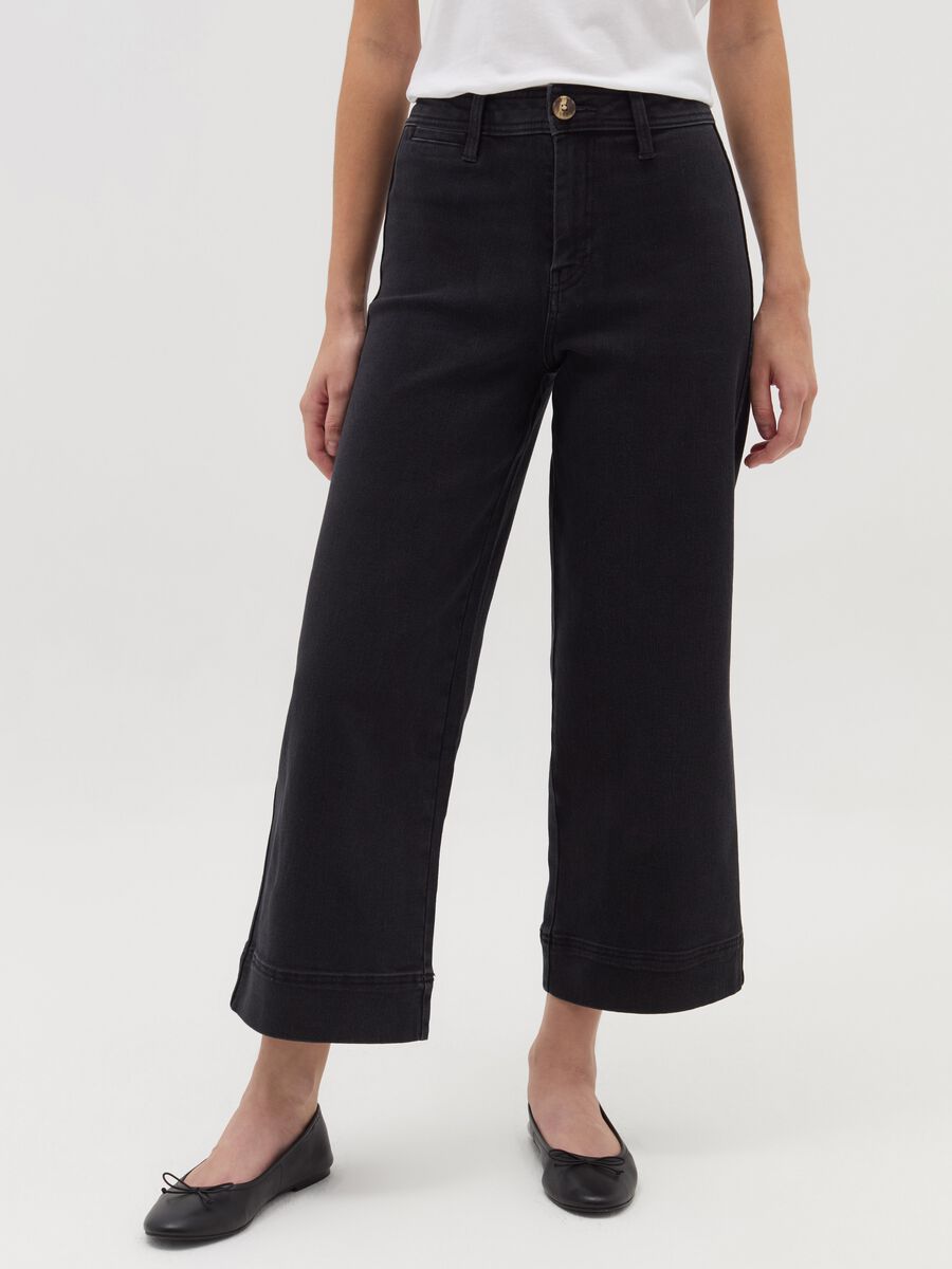 Wide-leg culotte jeans_1