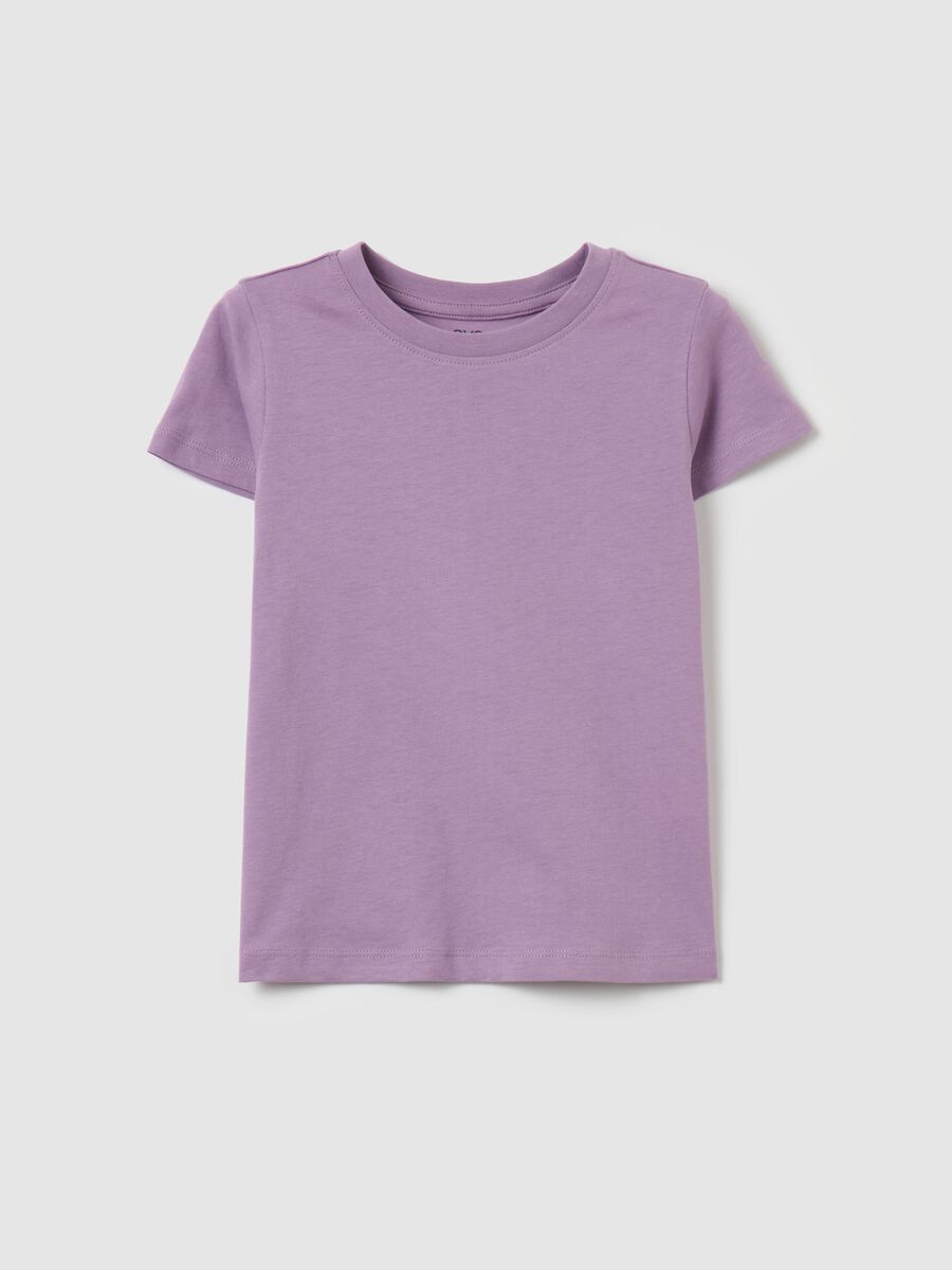 Organic cotton T-shirt with round neck_0