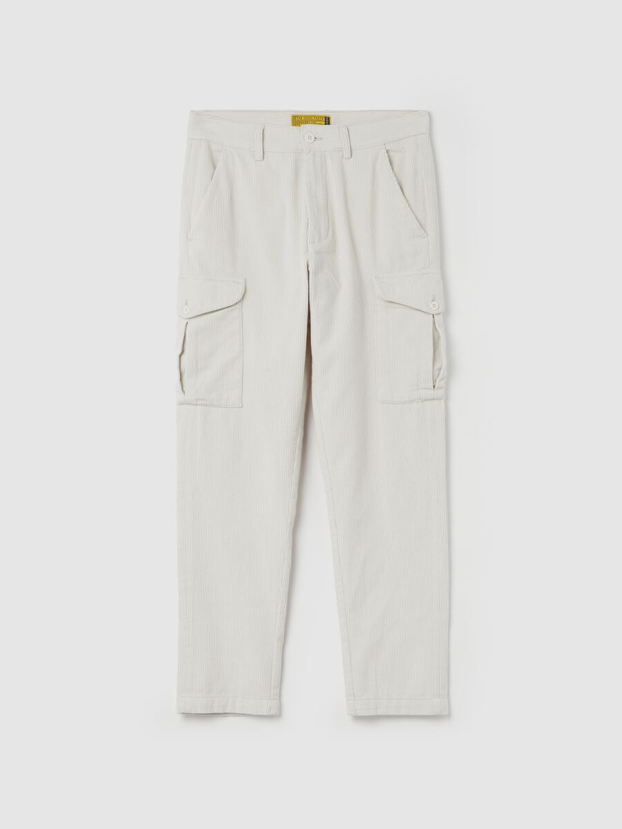 Cargo trousers in corduroy_4