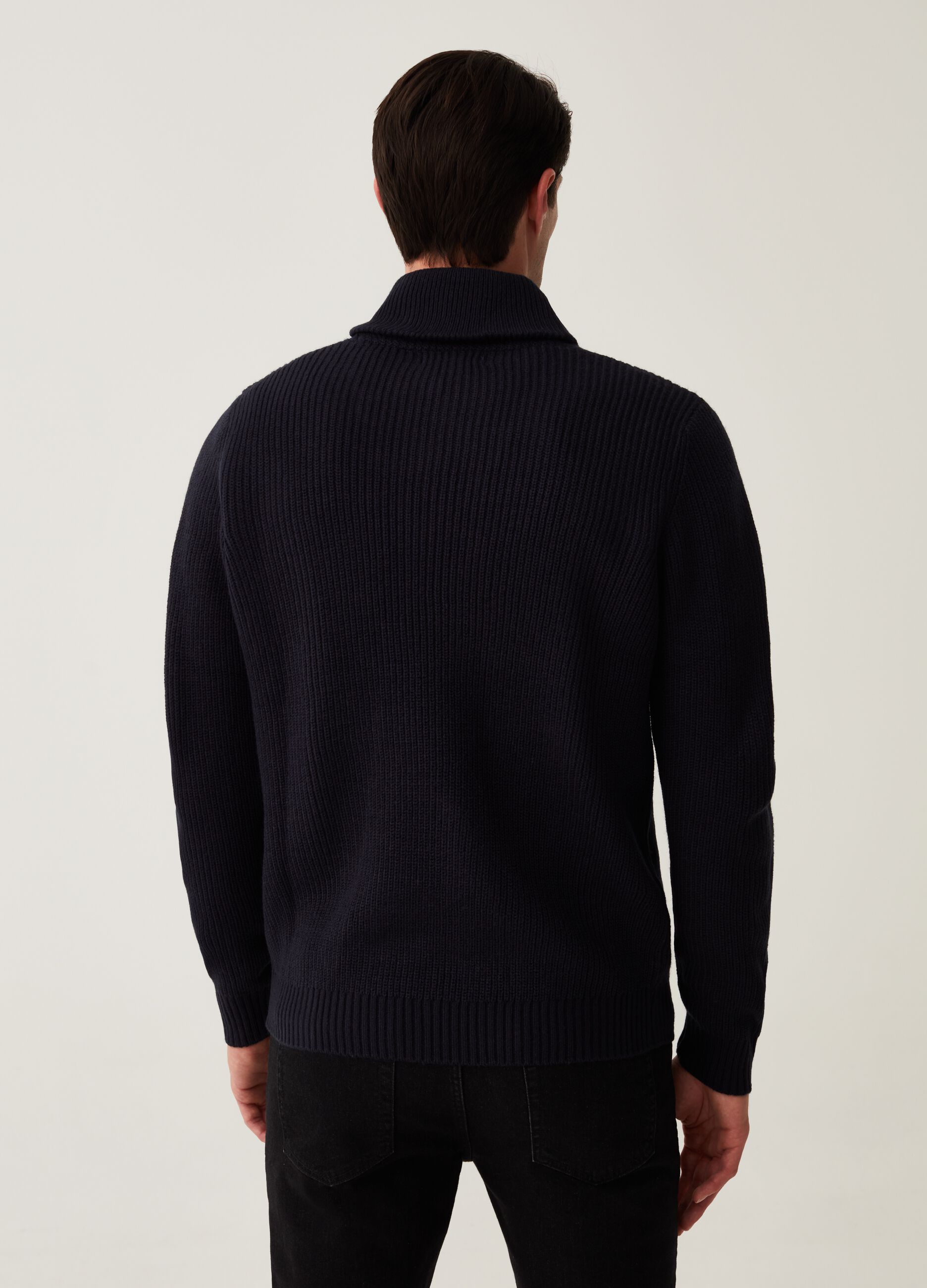 Pullover with shawl neck