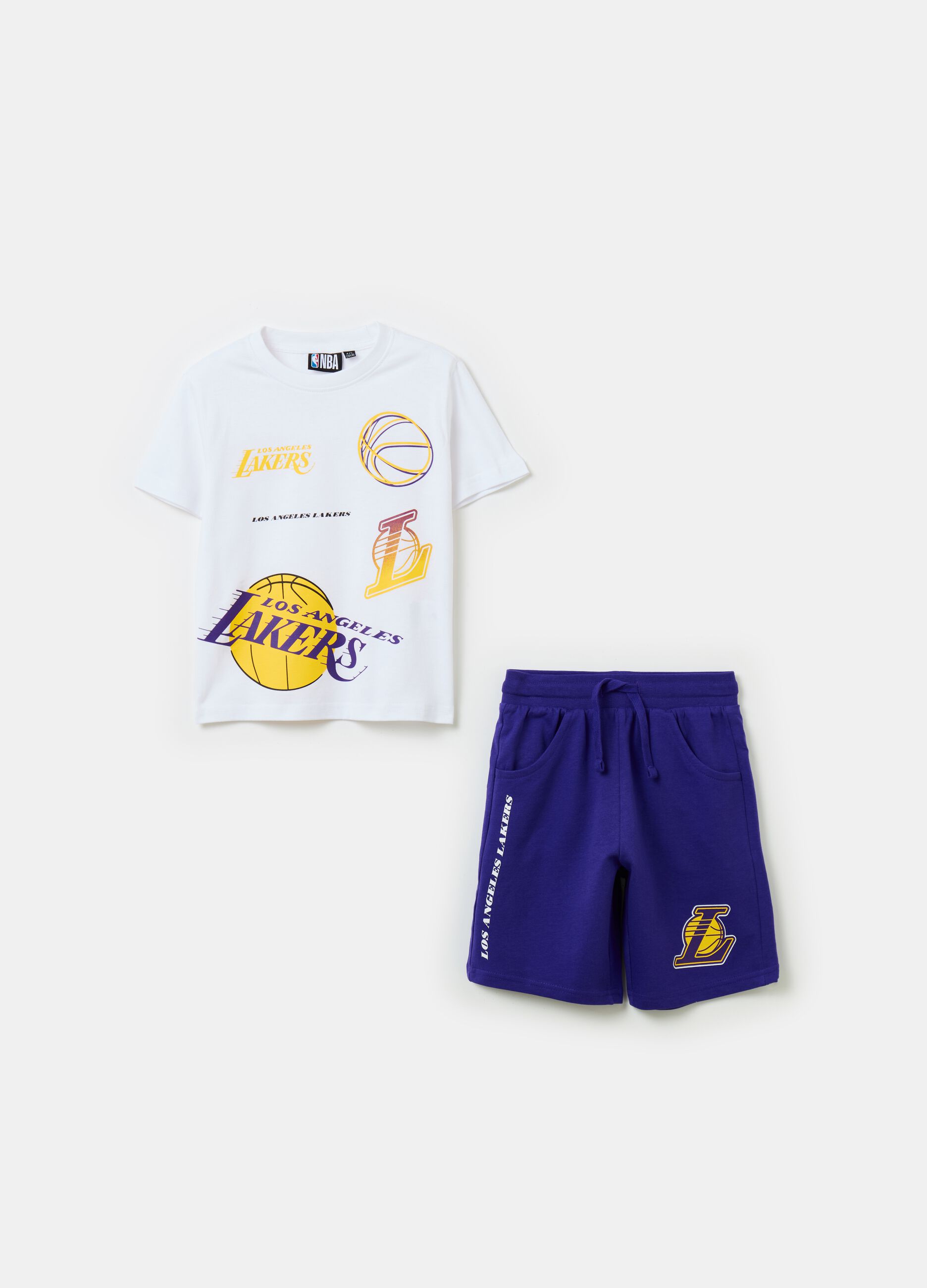 Jogging set with NBA Los Angeles Lakers print