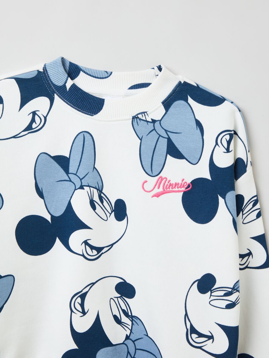 Sweatshirt with round neck and Minnie Mouse print_2