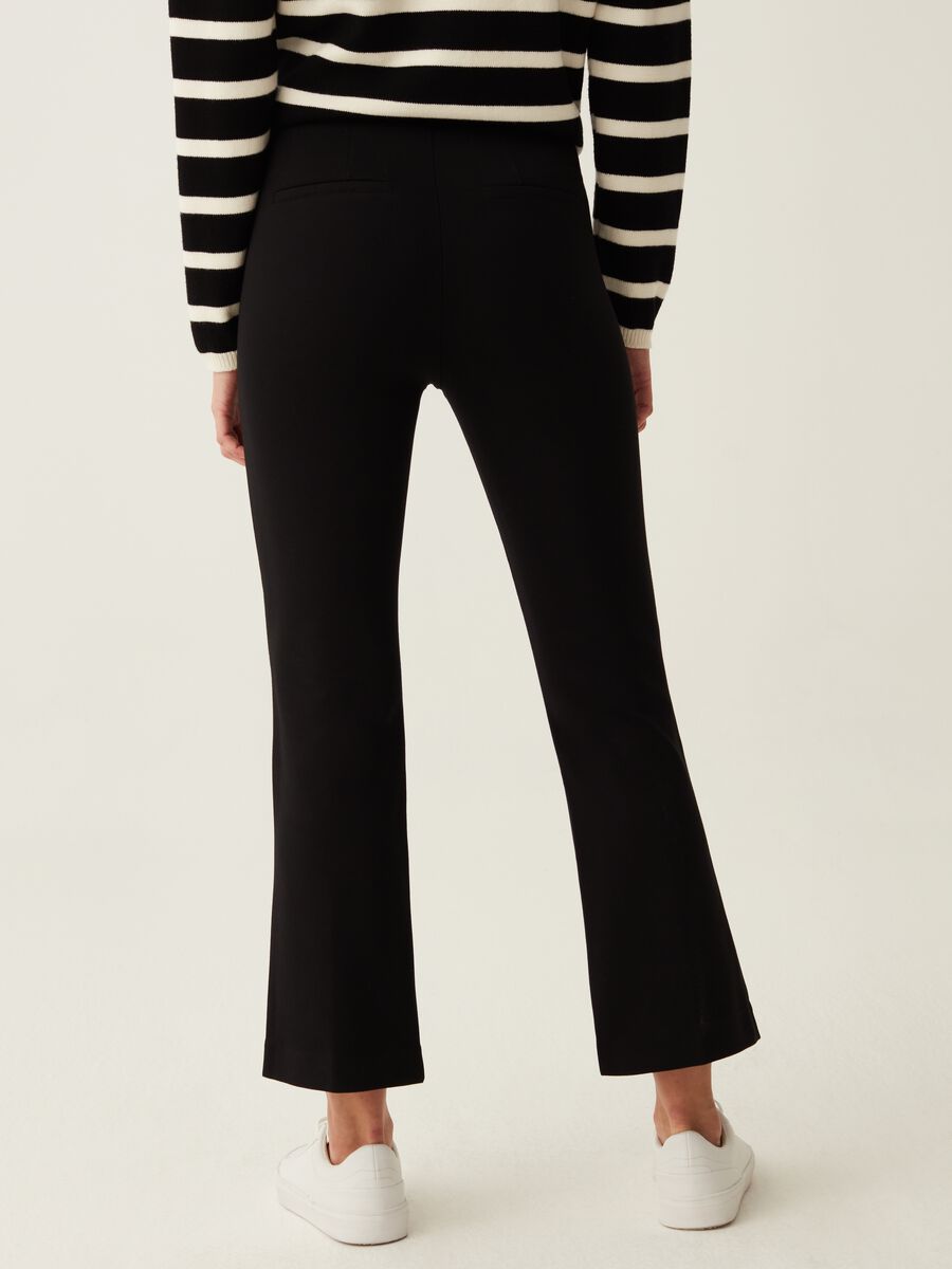 Cropped flare-fit trousers_2