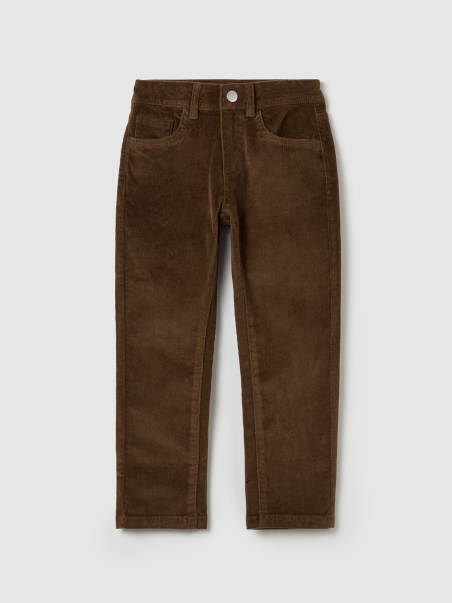 Five-pocket corduroy trousers_0